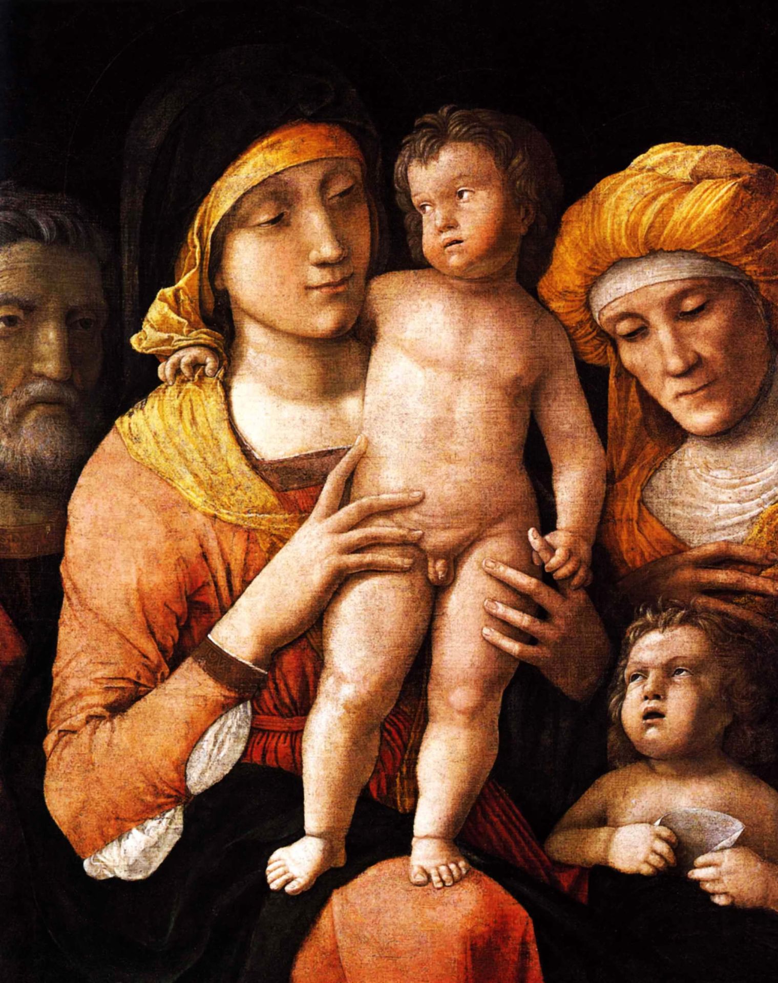 The Holy Family with St. Elizabeth and St. John the Baptist by Andrea Mantegna