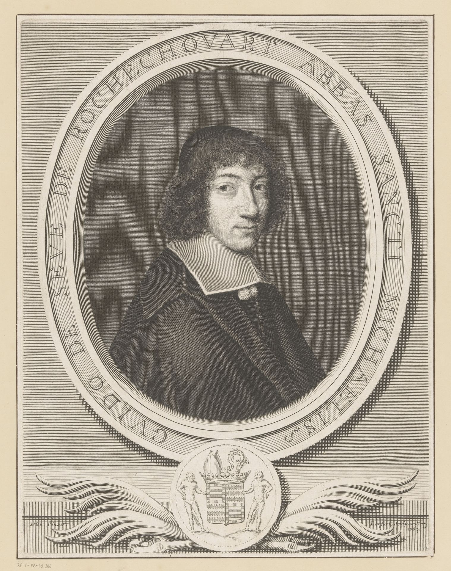 Portret van Gui de Sève de Rochechouart by Jean Lenfant