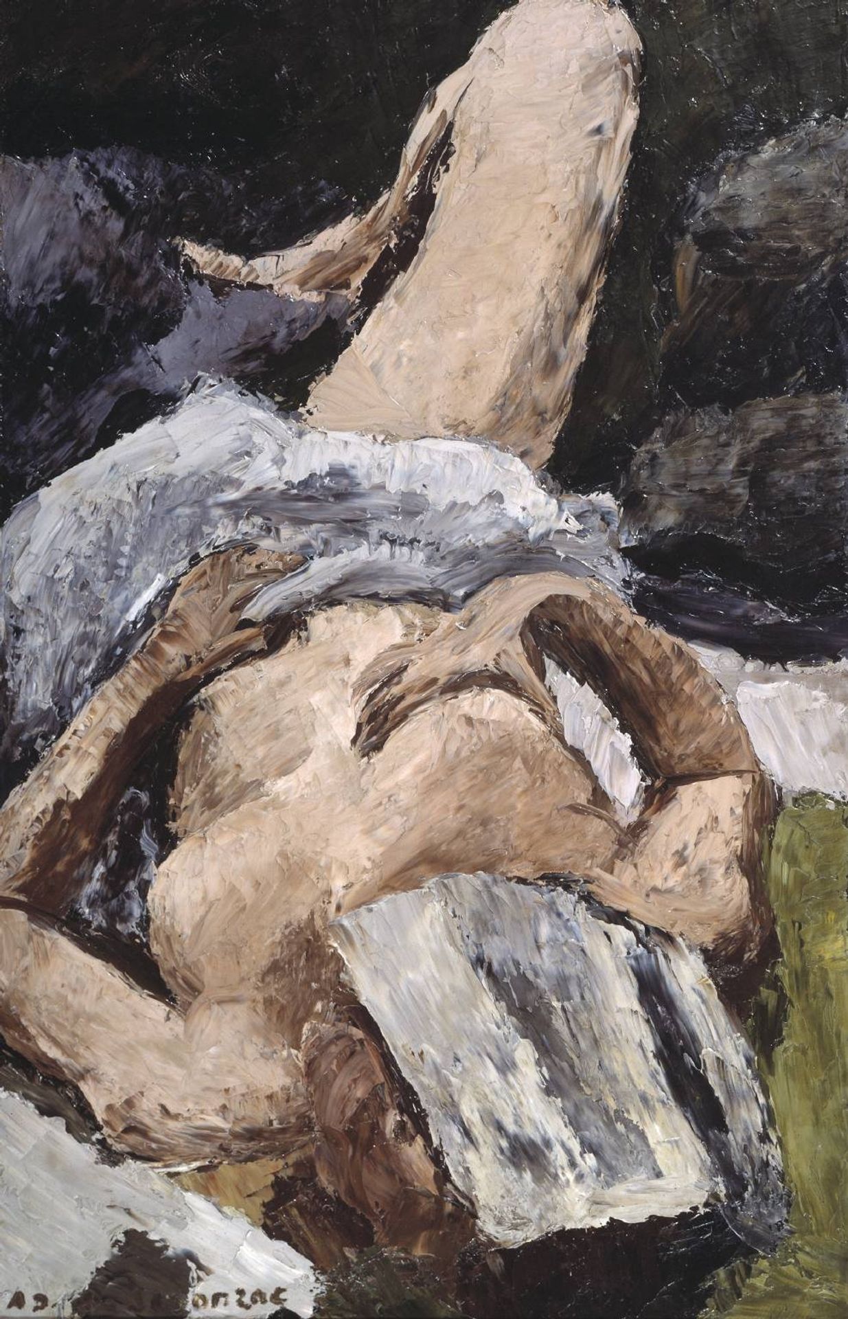 Nude with a Newspaper by Andre Dunoyer de Segonzac