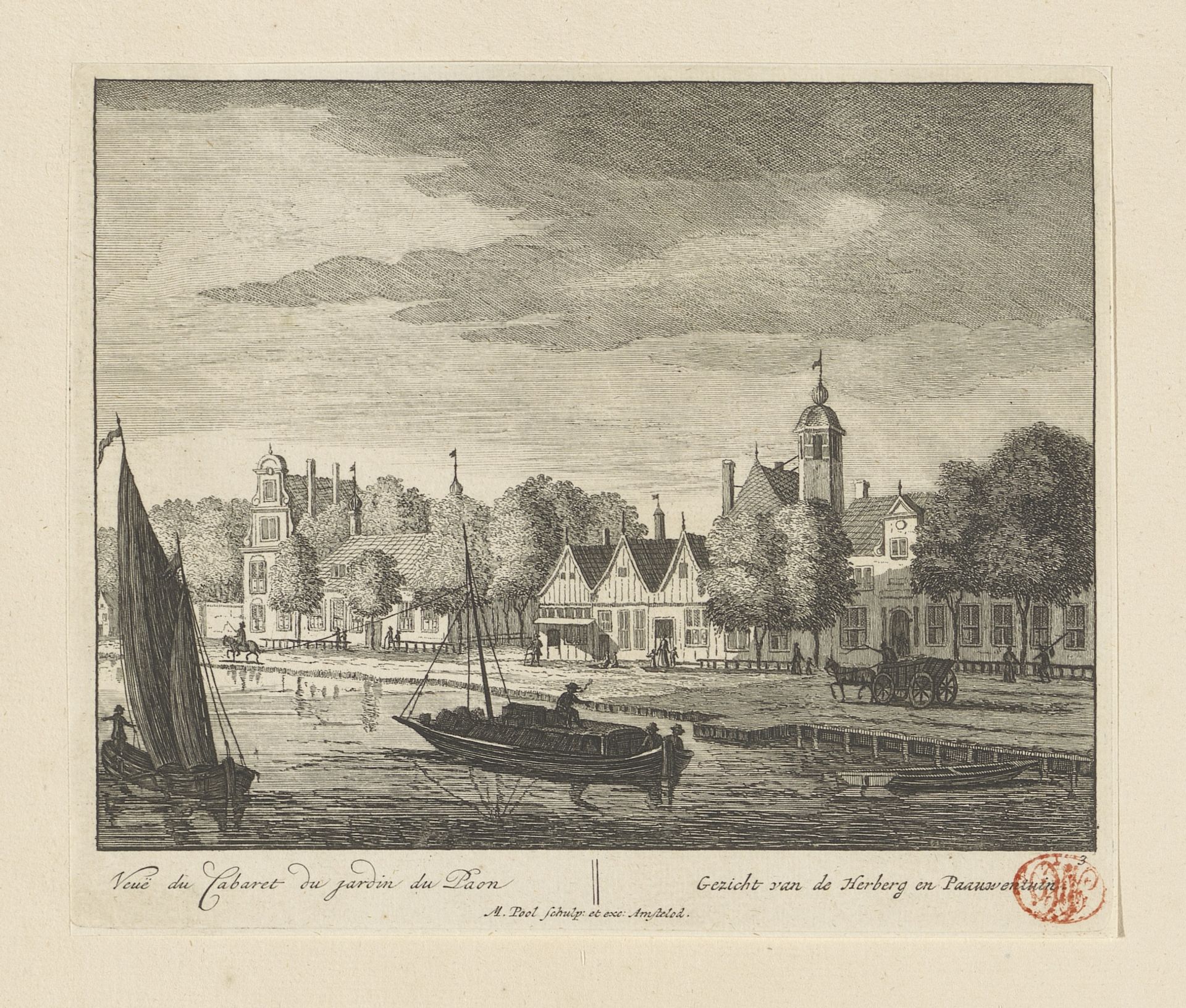 Gezicht op de Amstel bij Pauwentuin by Matthijs Pool
