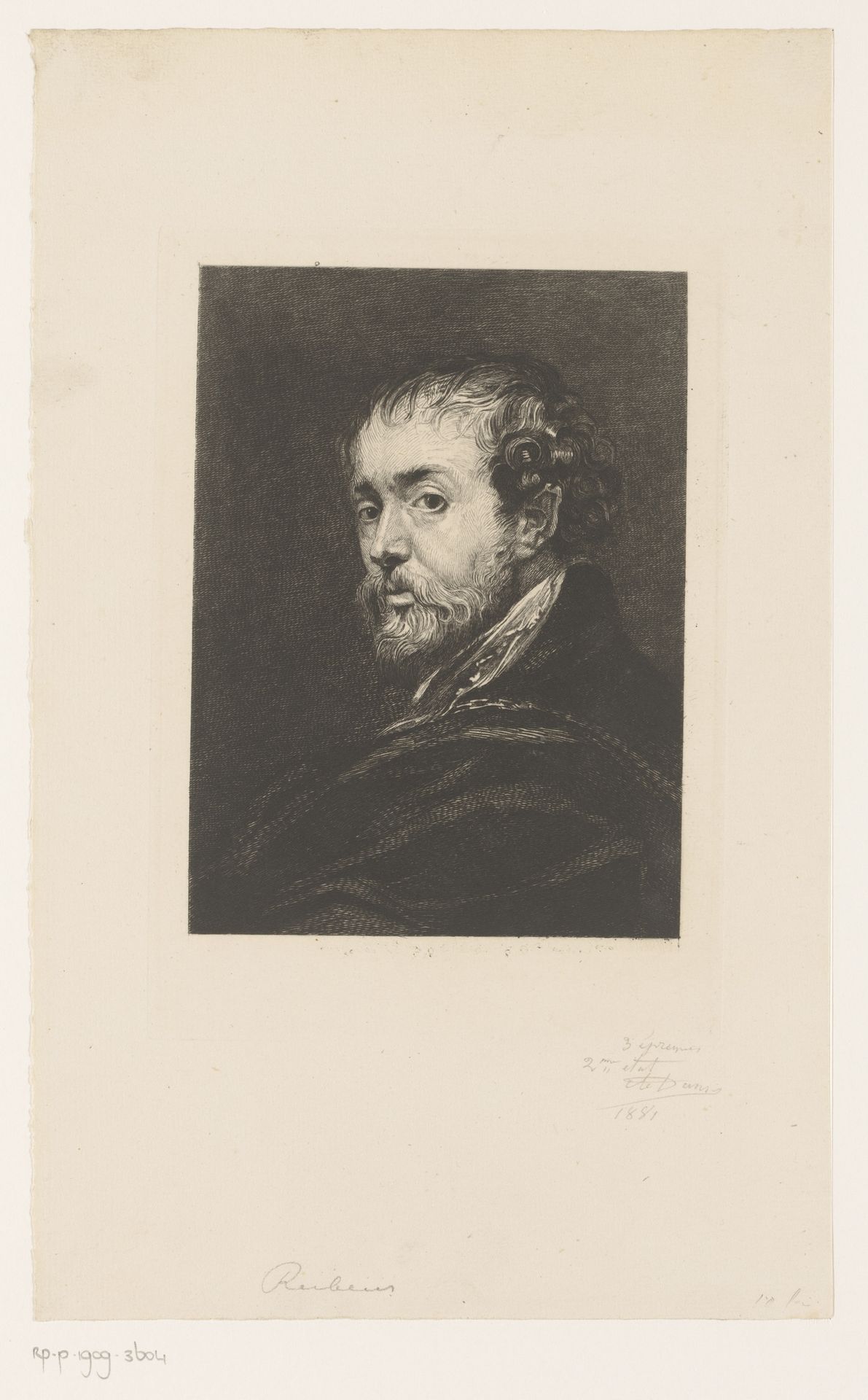 Portret van Félix Nève by Auguste Danse