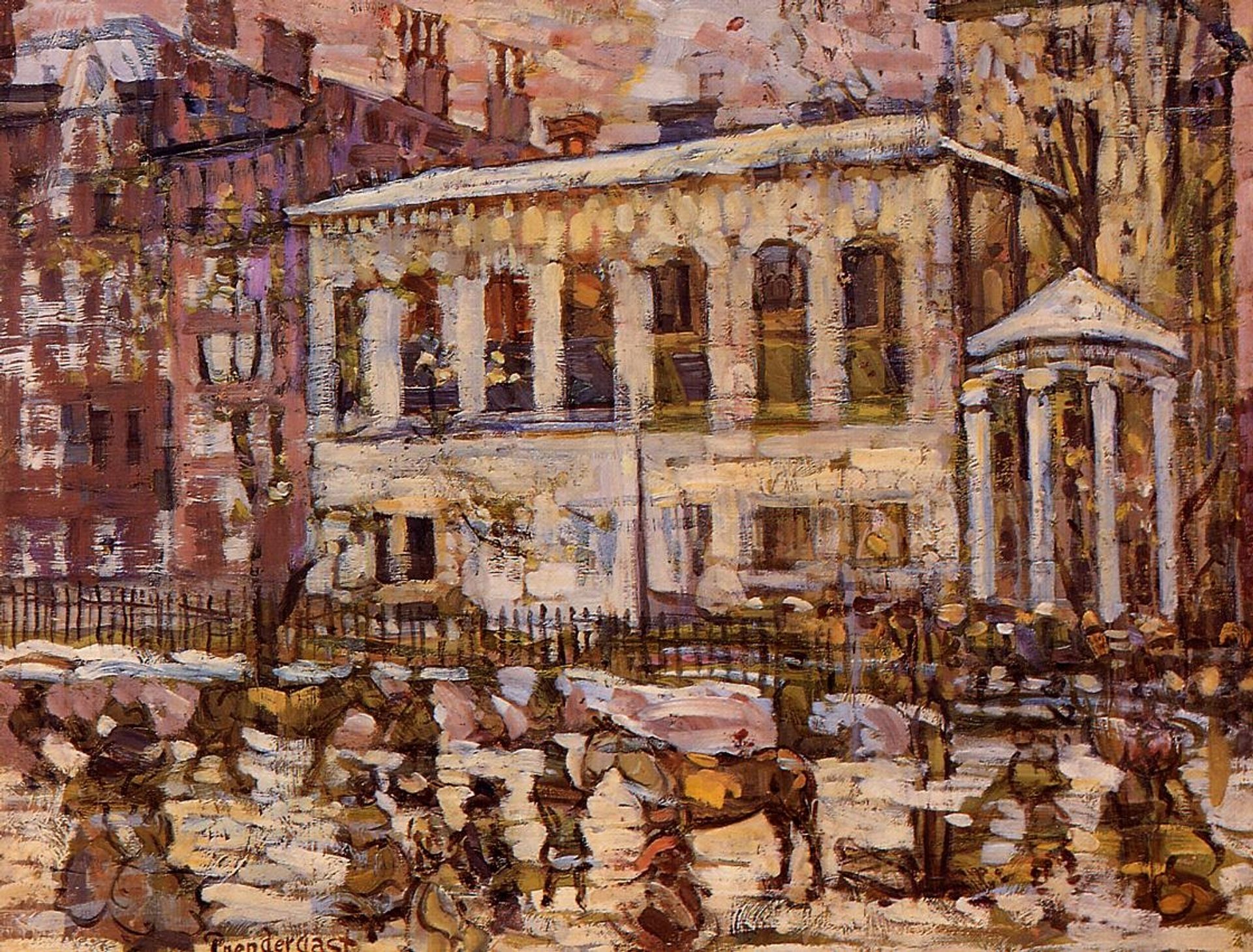Boston, Snowy Day by Maurice Prendergast