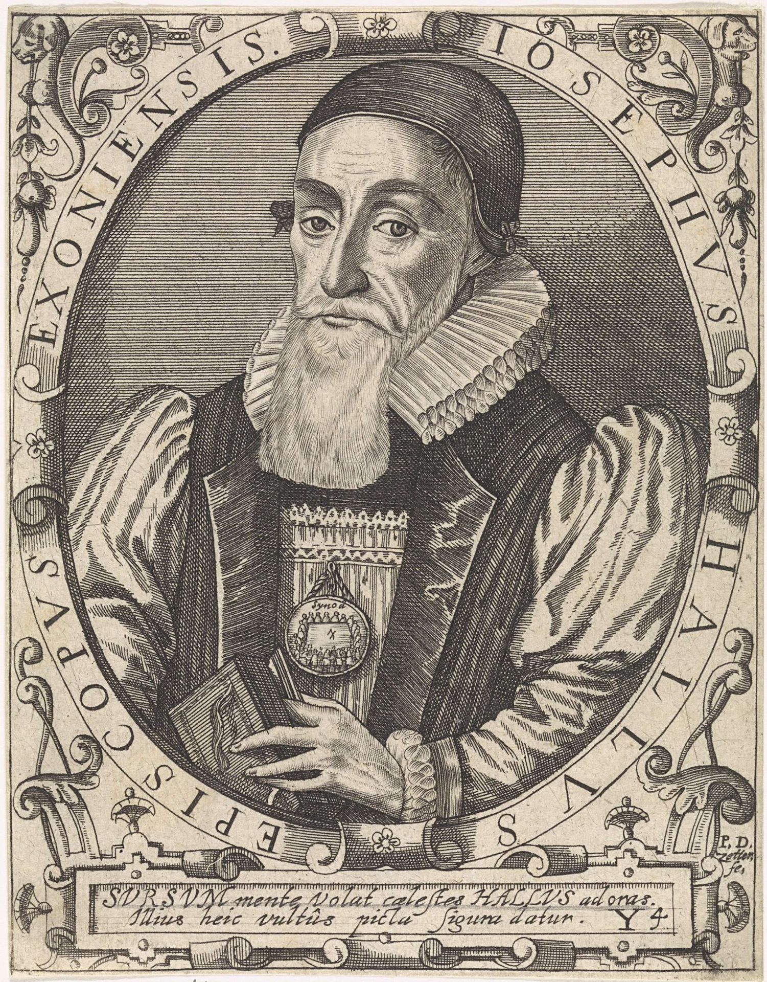 Portret van Joseph Hall by Paul de Zetter