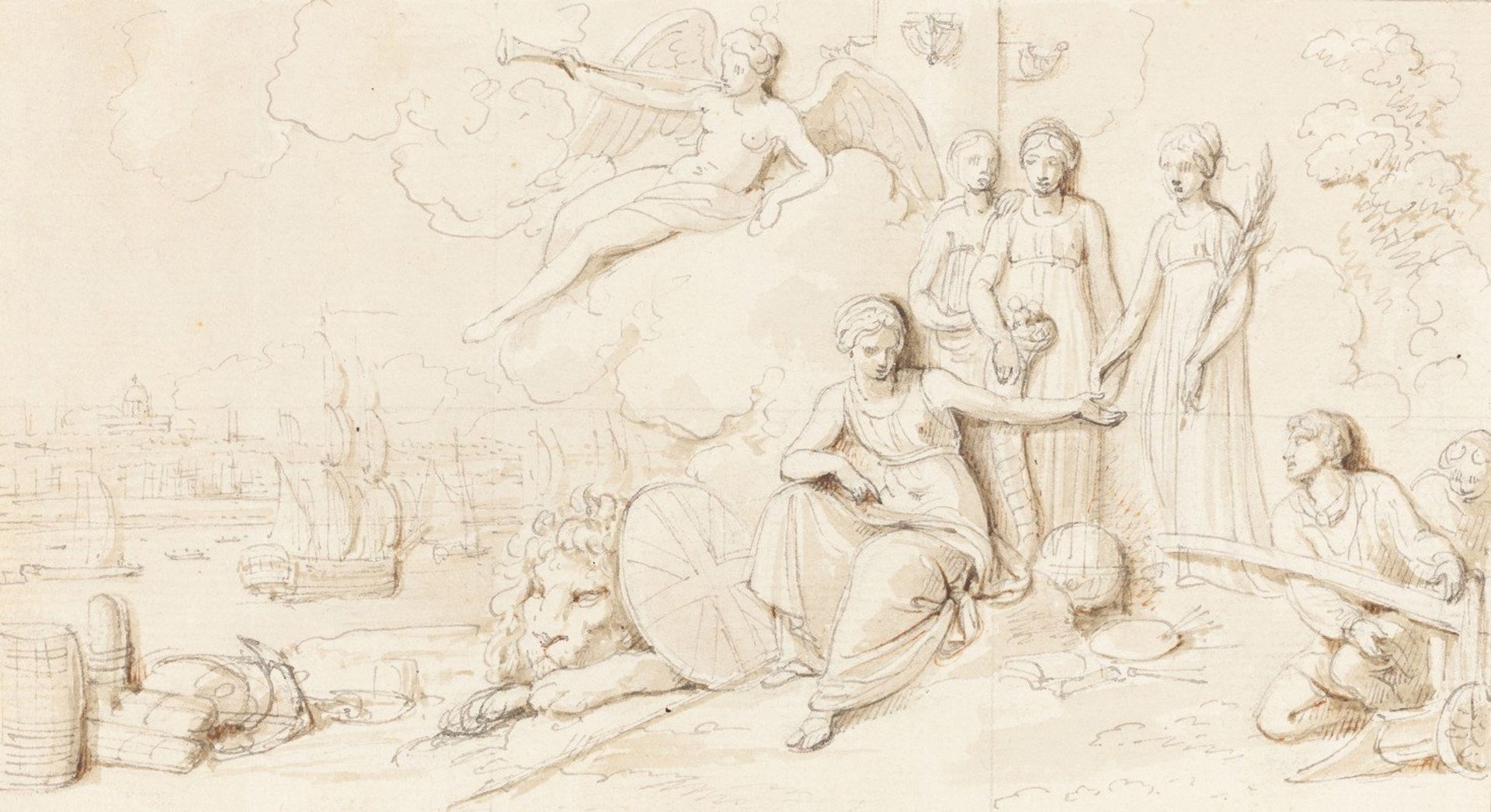 An Allegory of Britain’s Mercantile Power by Robert Smirke