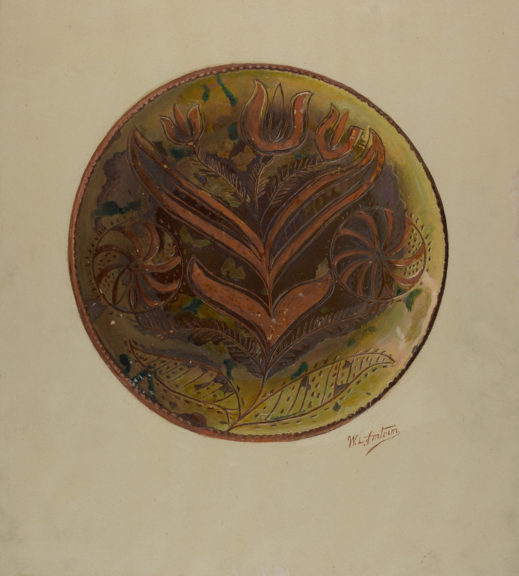 Pa. German Plate by William L. Antrim
