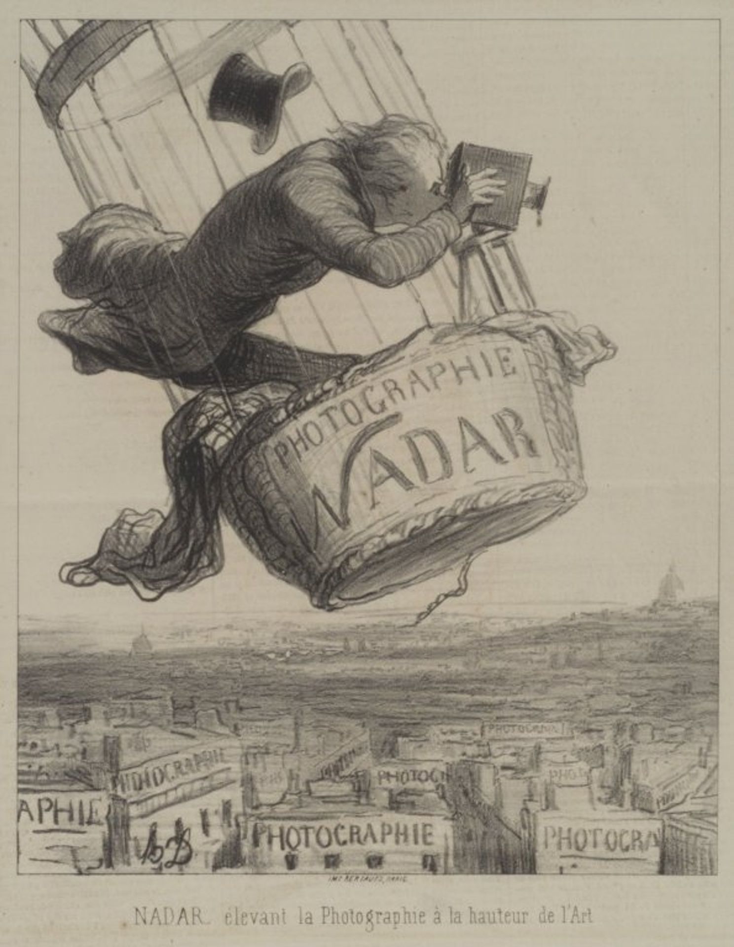 Nadar elevating Photography to Art by Honoré Daumier