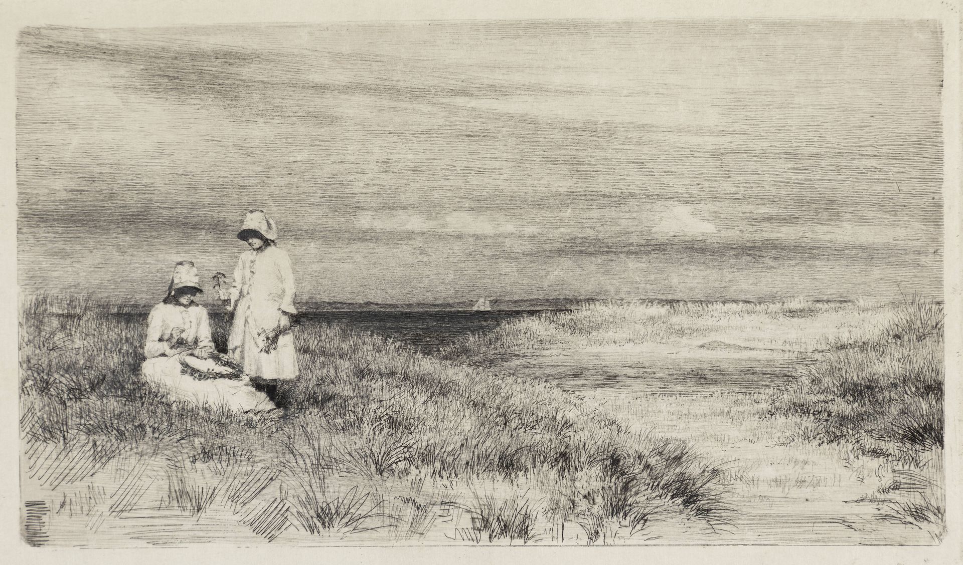 Børnene ved stranden by Carl Bloch