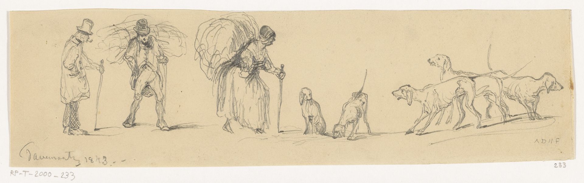 Dragers en honden by Johannes Tavenraat