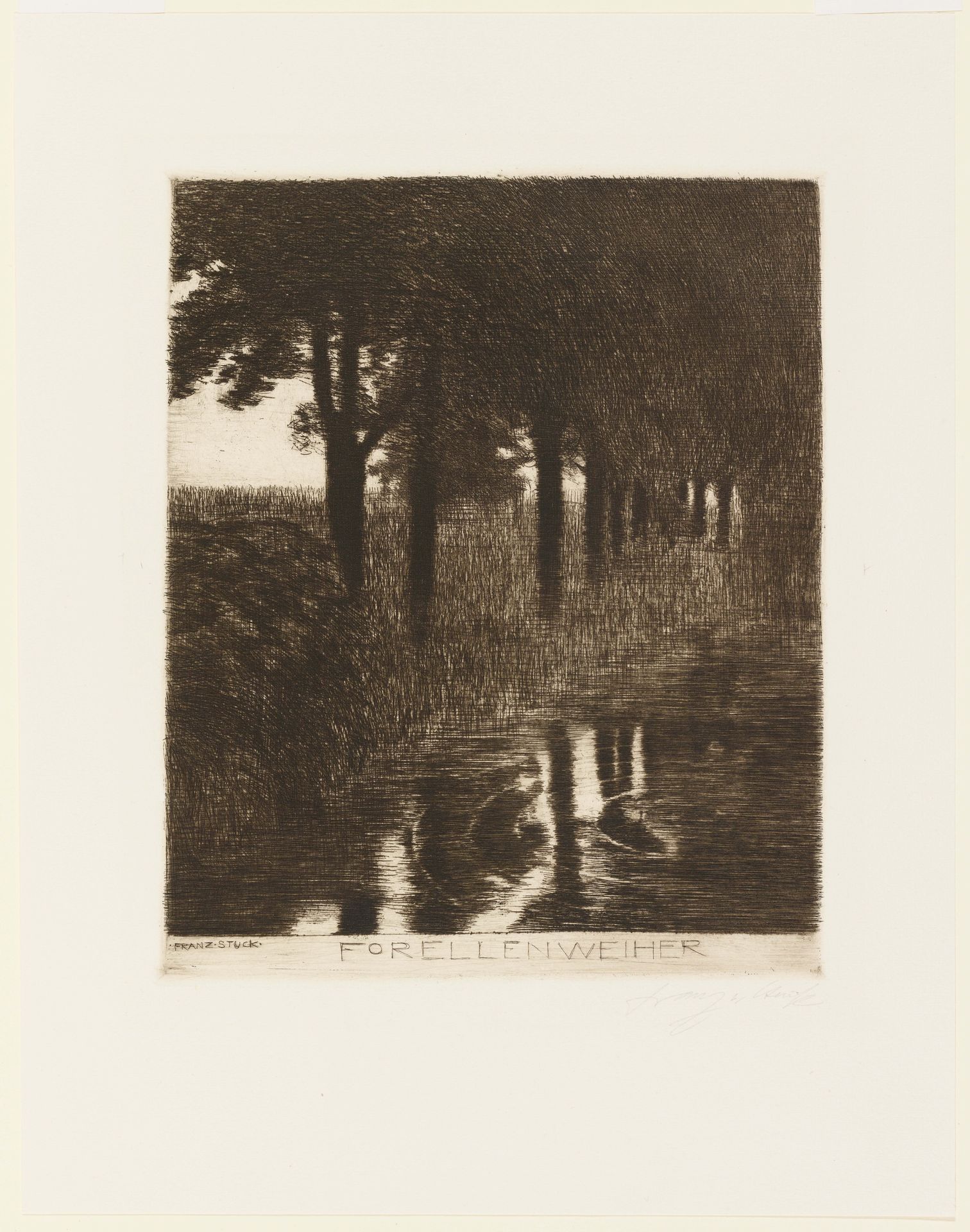 Forellenwieher (Trout Stream) by Franz von Stuck