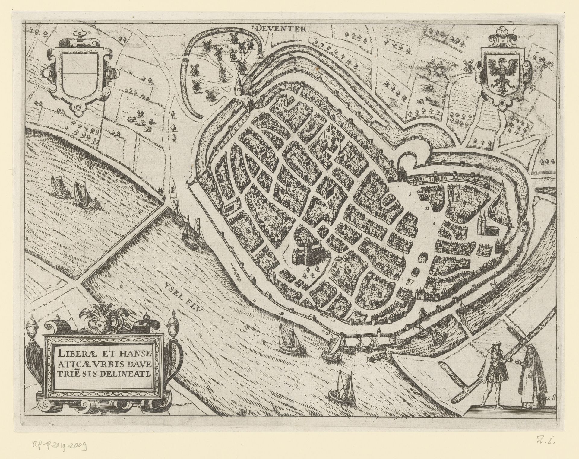 Plattegrond van Deventer by Anonymous