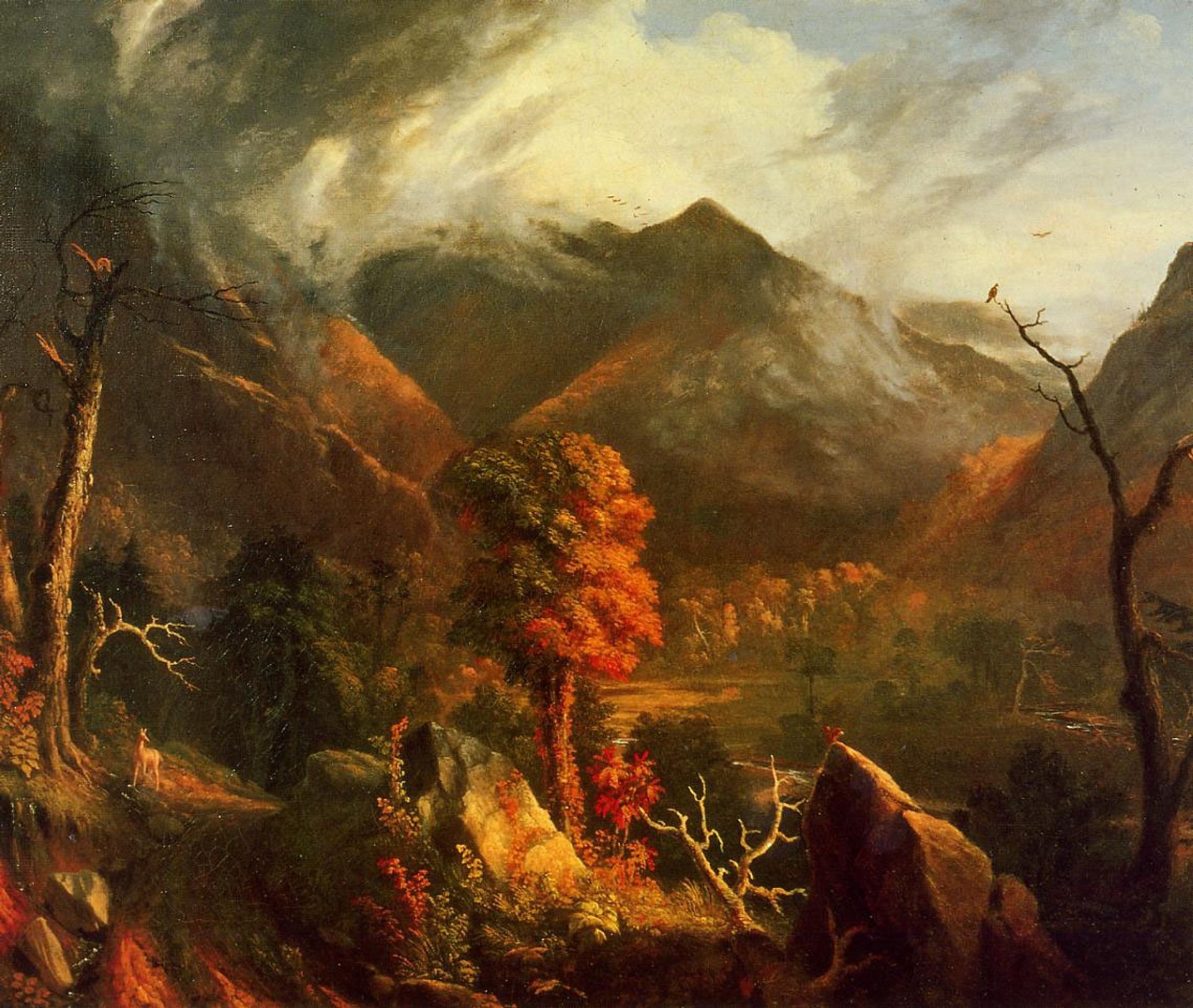 Peace at Sunset (Evening in the White Mountains) by Thomas Cole