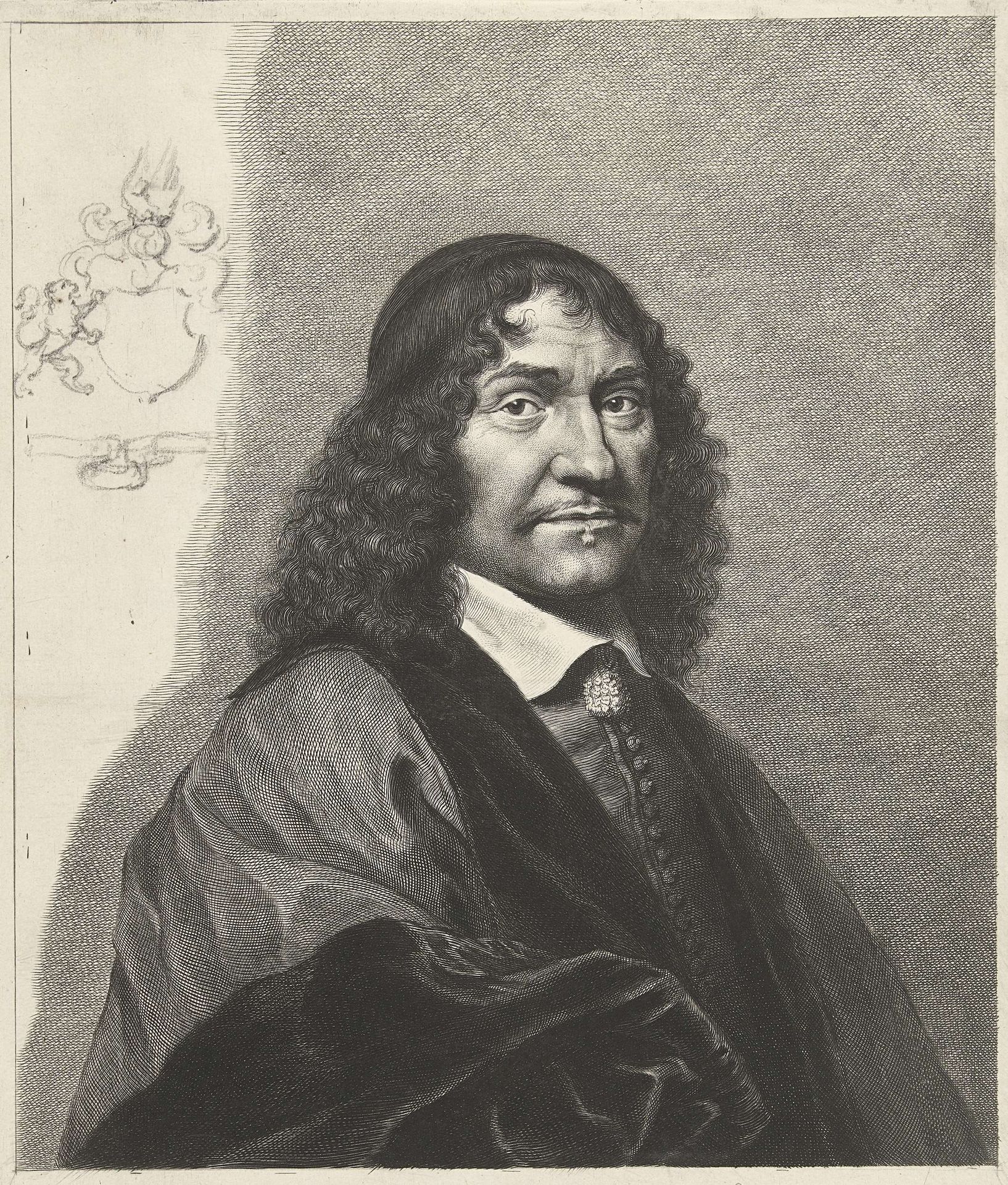 Portret van Franciscus de le Boë Sylvius by Cornelis van (II) Dalen