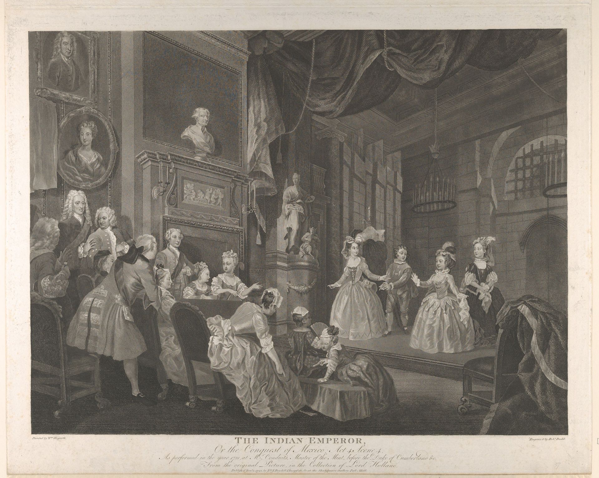 The Indian Emperor, or, The Conquest of Mexico, Act 4, scene 4 by Robert Dodd