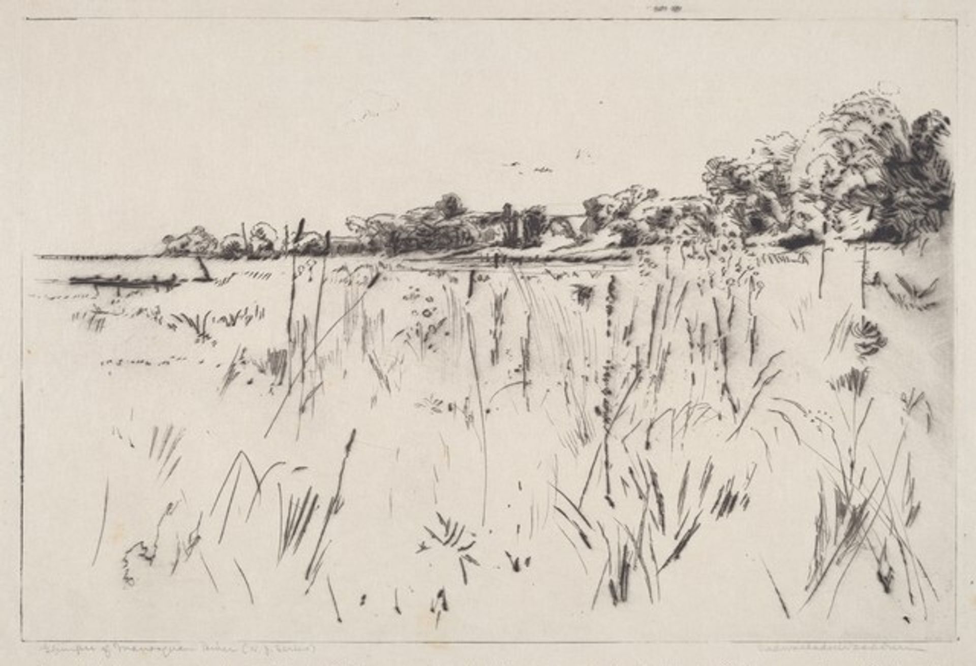Glimpse of the Manasquan River by Cadwallader Washburn