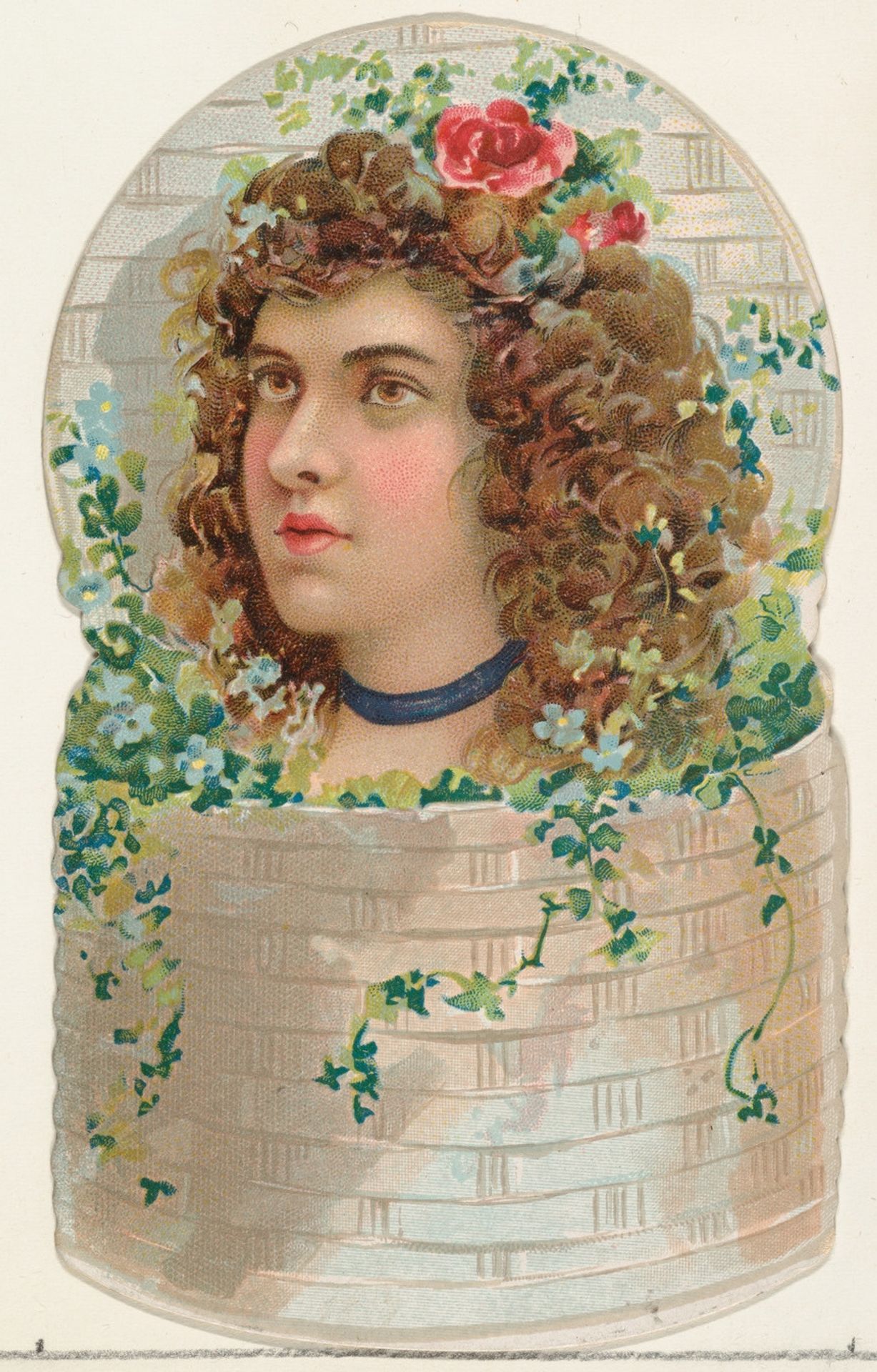 Wicker Box, from the Novelties series (N122) issued by Gail & Ax Tobacco to promote Navy Long Cut by Gail & Ax Tobacco