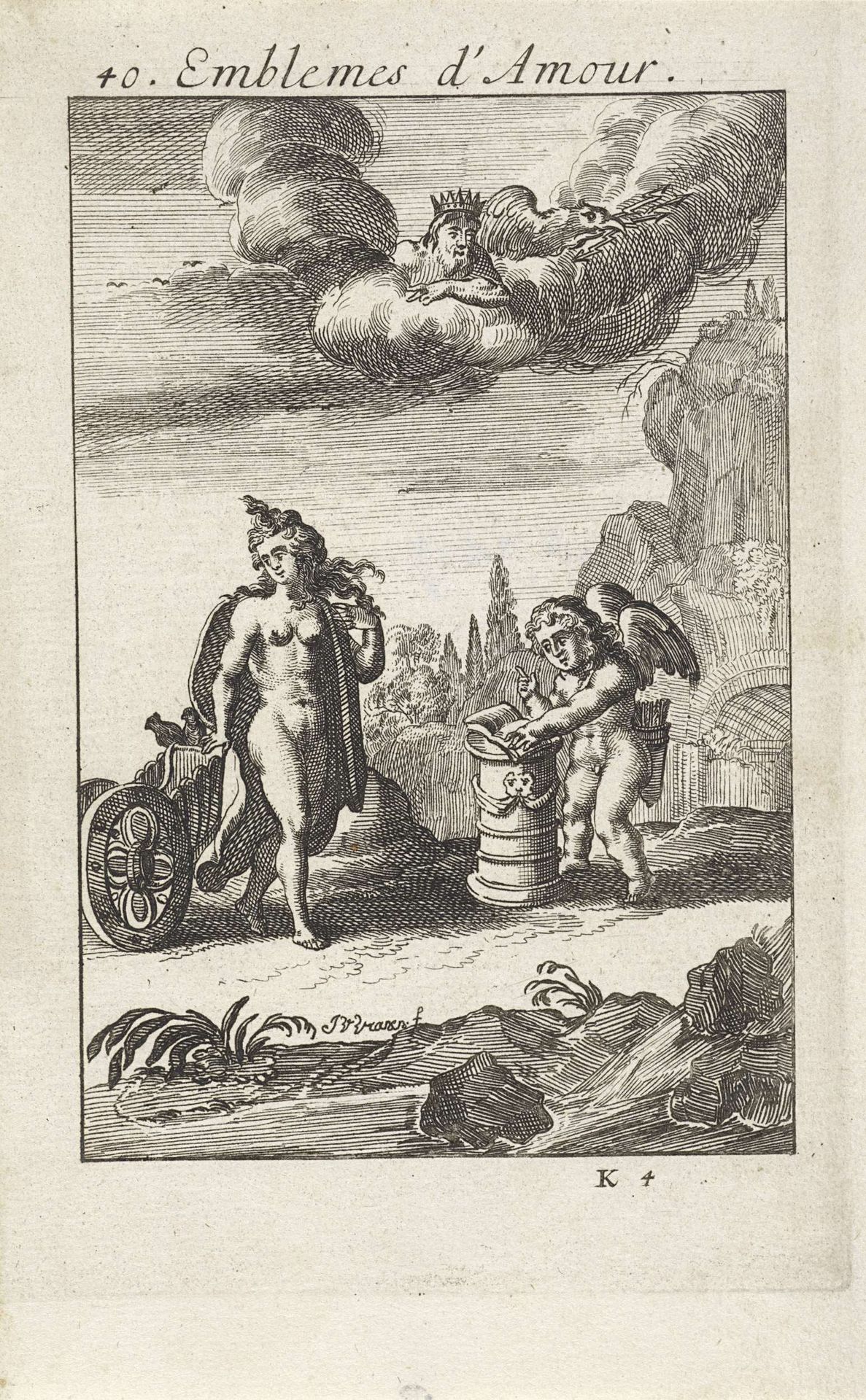 Amor laat Venus een eed afleggen by Jan van Vianen