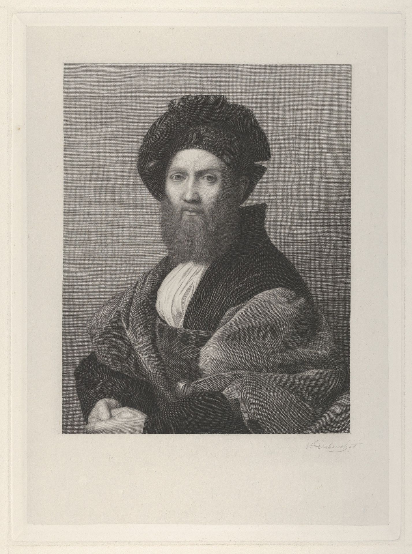 Portrait of Baldassare Castiglione by Henri Dubouchet