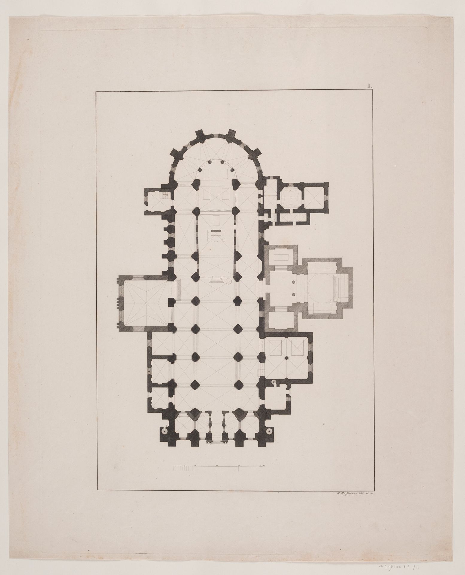 Roskilde Domkirke. Grundplan by Anonymous
