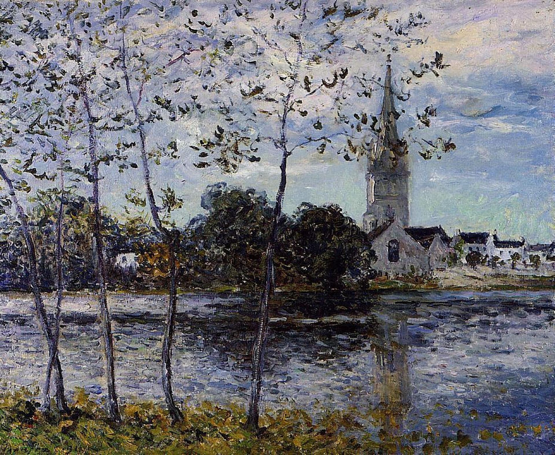 The Banks of the Pond at Rosporden by Maxime Maufra