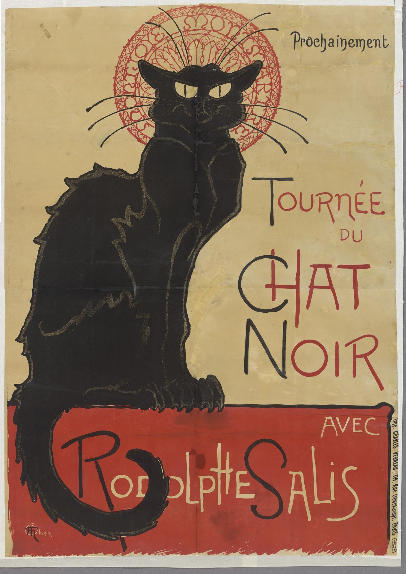 Affiche voor het theatercafé Le Chat Noir in Parijs by Théophile Alexandre Steinlen
