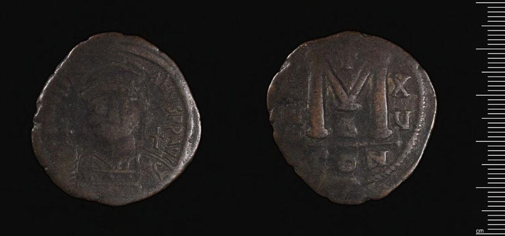 Coin of Justinian I by Justinian I