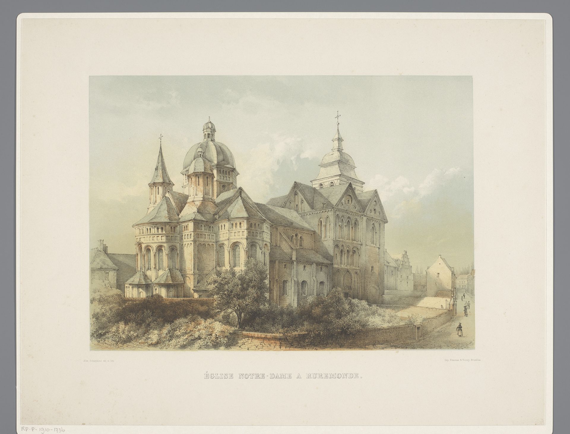 Onze Lieve Vrouwe Munsterkerk te Roermond by Alexander Schaepkens
