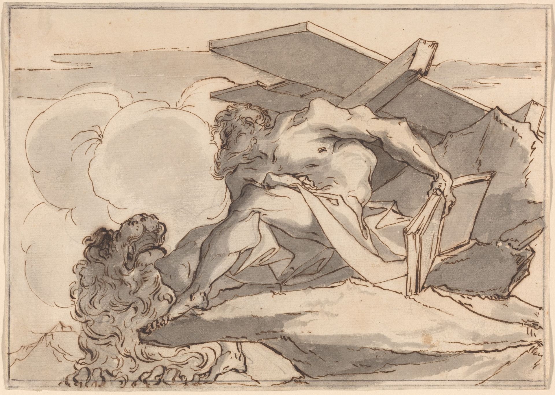 Saint Jerome in the Wilderness by Paul Troger