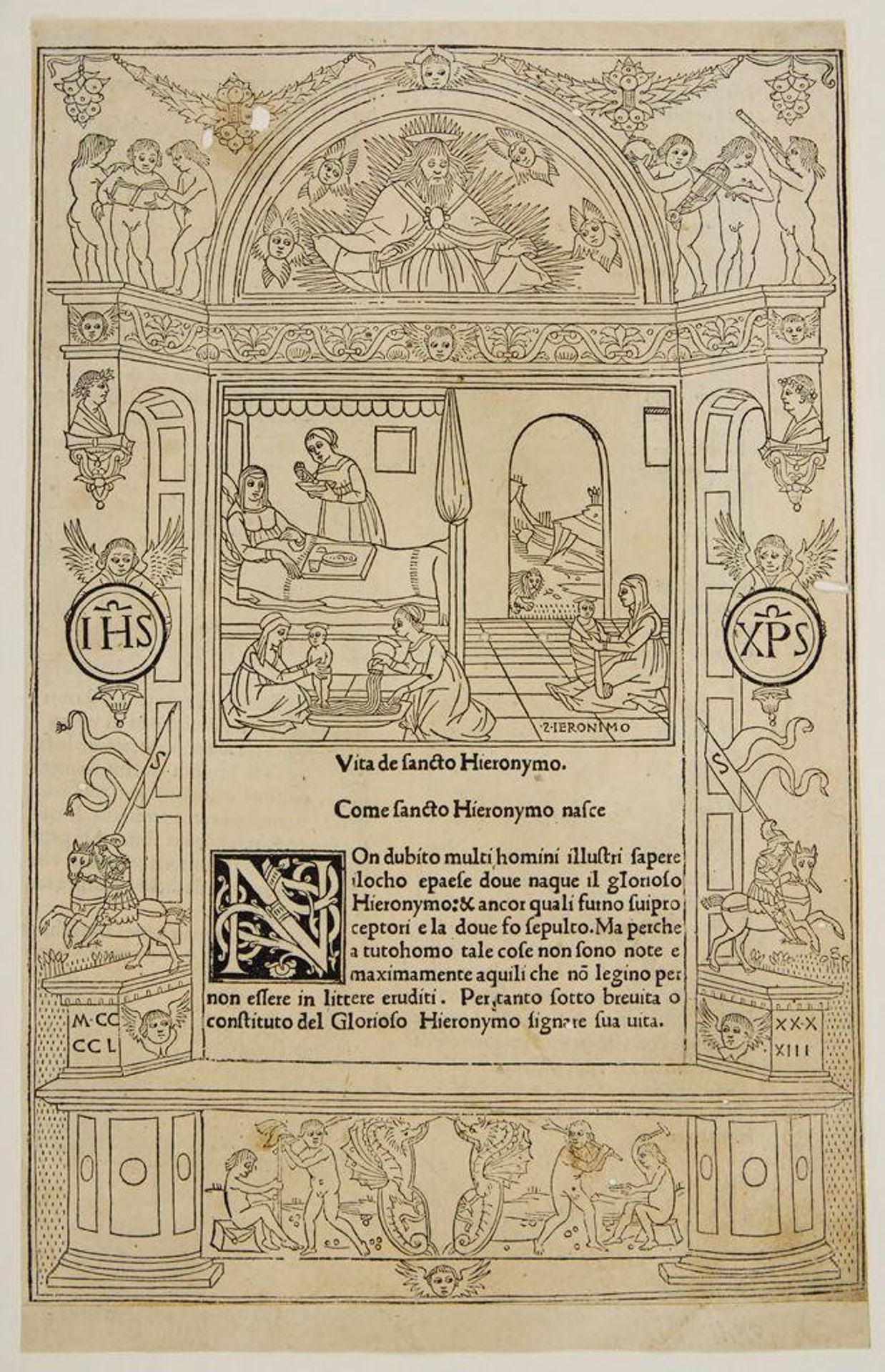 Border illustration to The Life of Saint Jerome by Anonymous