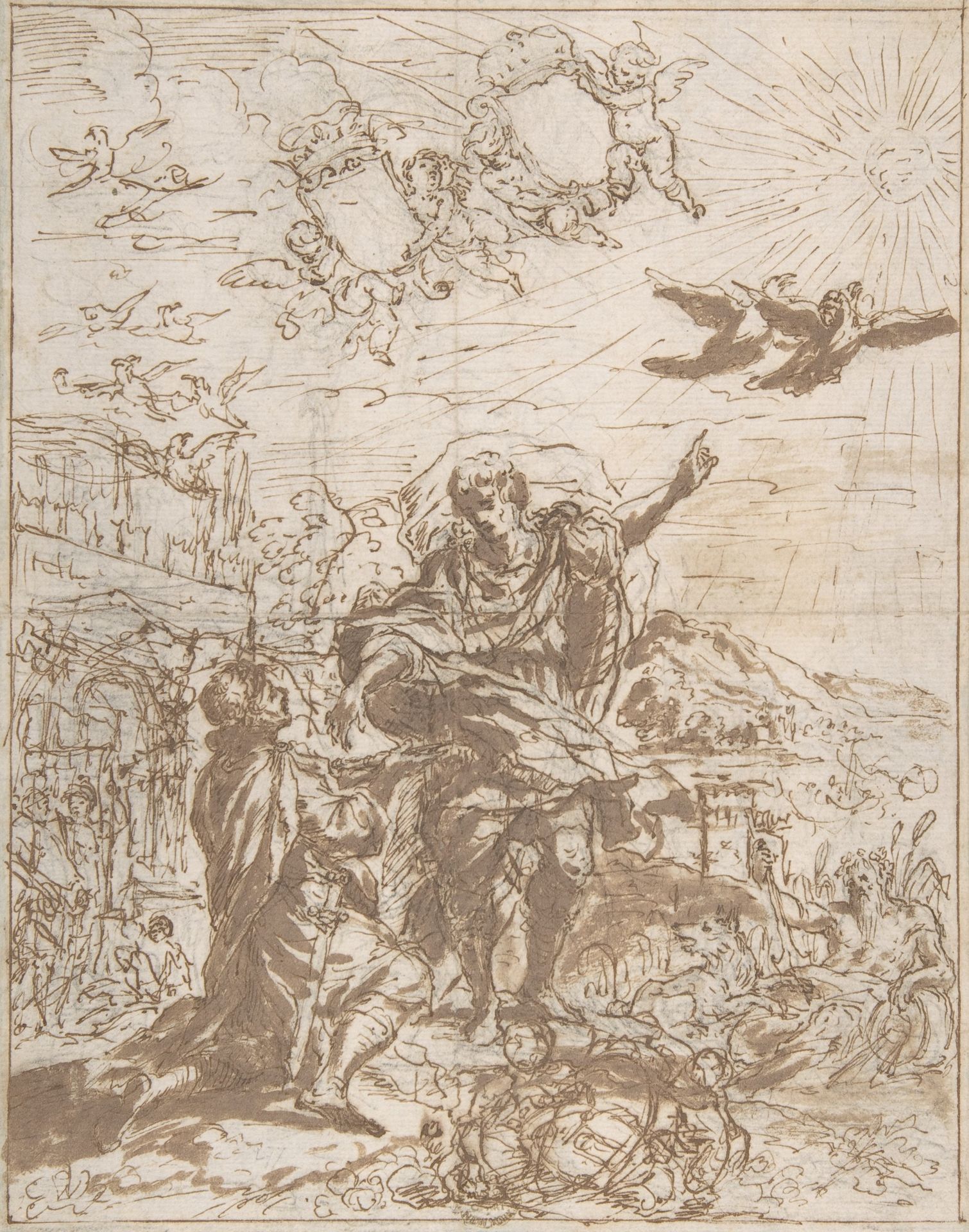 Romulus Receiving the Augury by Anonymous
