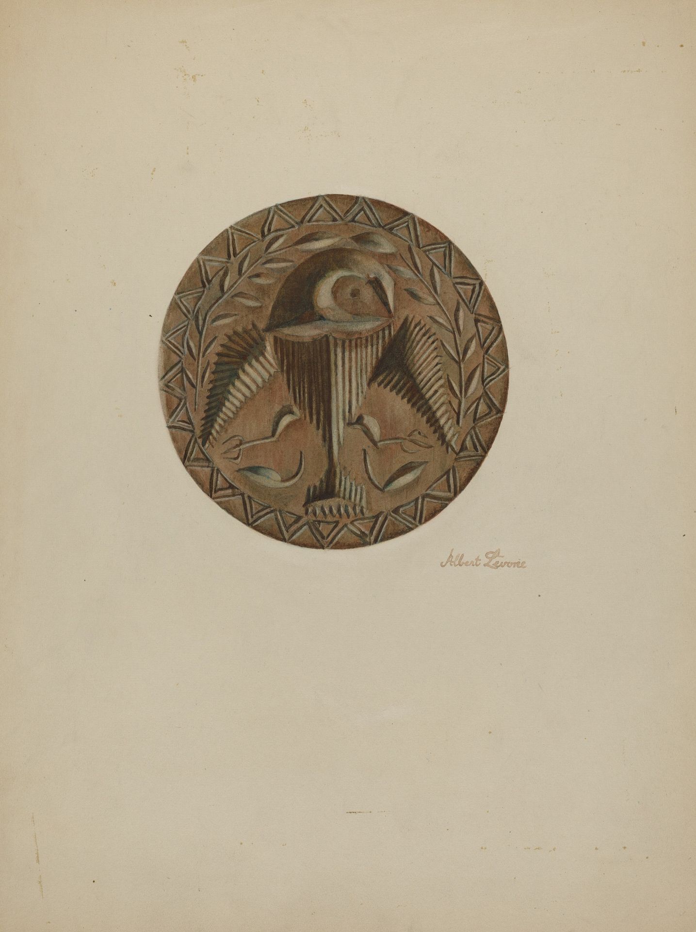 Pa. German Butter Mold by Albert Levone