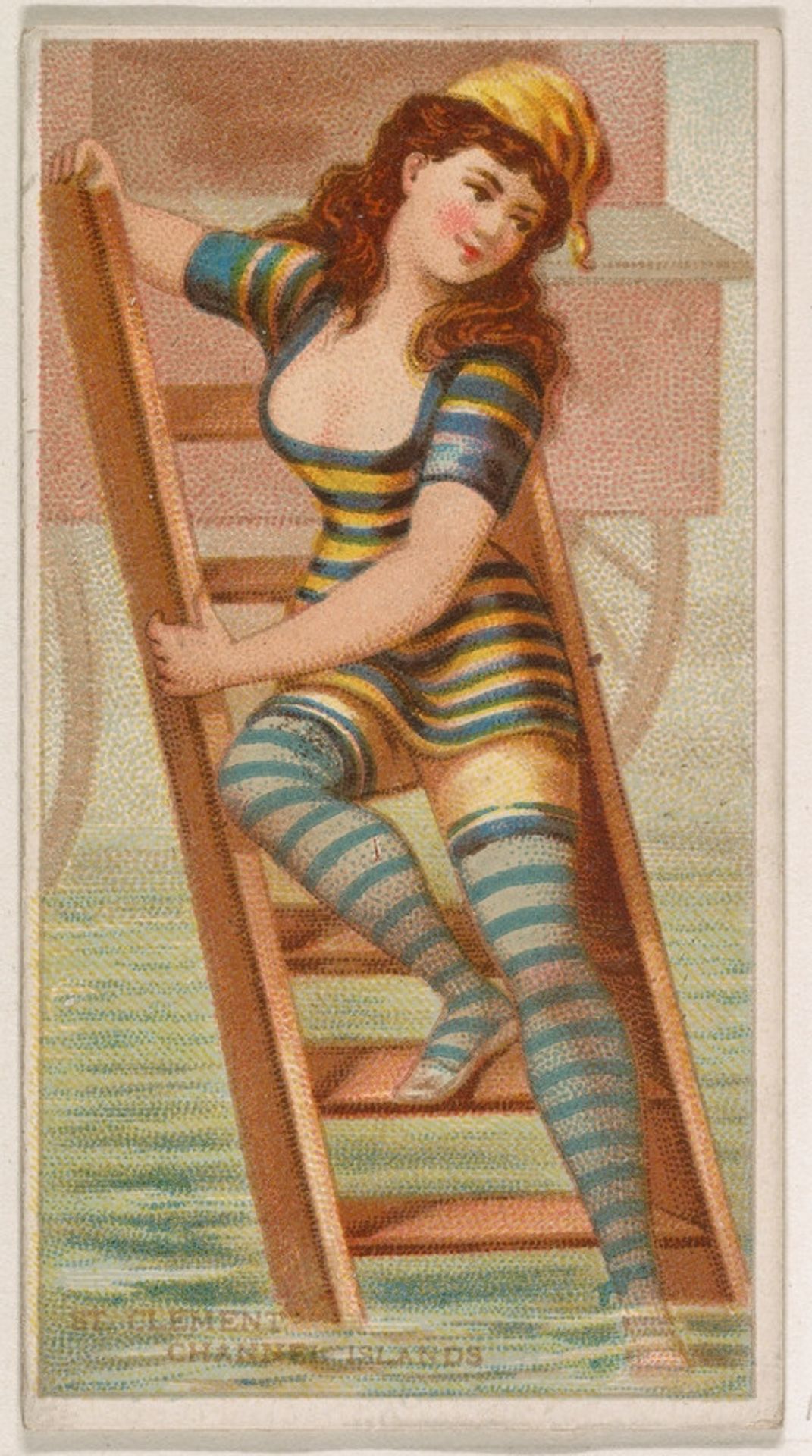 St. Clement, Channel Islands, from the Surf Beauties series (N232), issued by Kinney Bros. by Kinney Brothers Tobacco Company