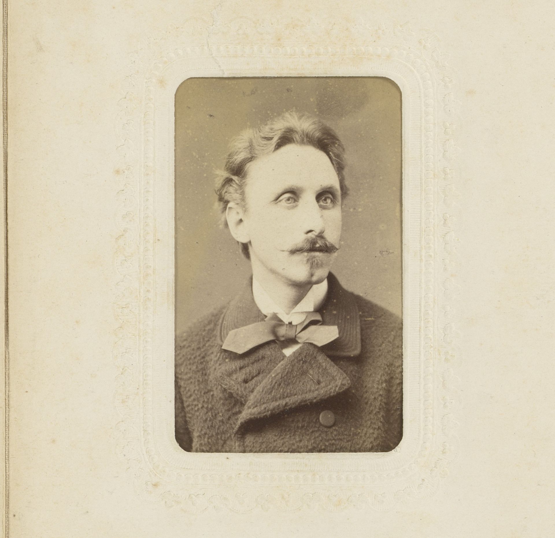 Portret van een man met snor by Eugene Guérin