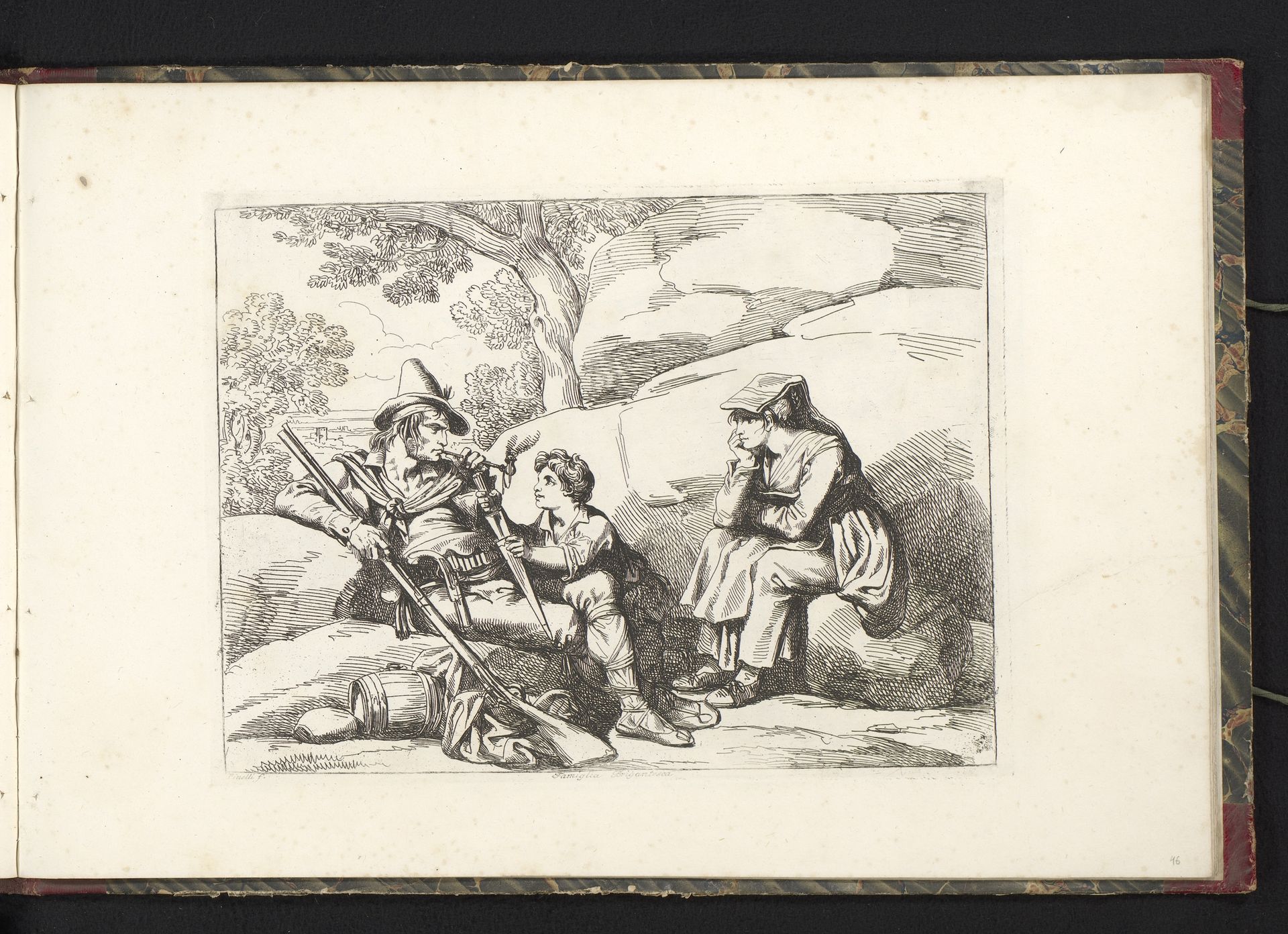 Rustende bandieten by Bartolomeo Pinelli