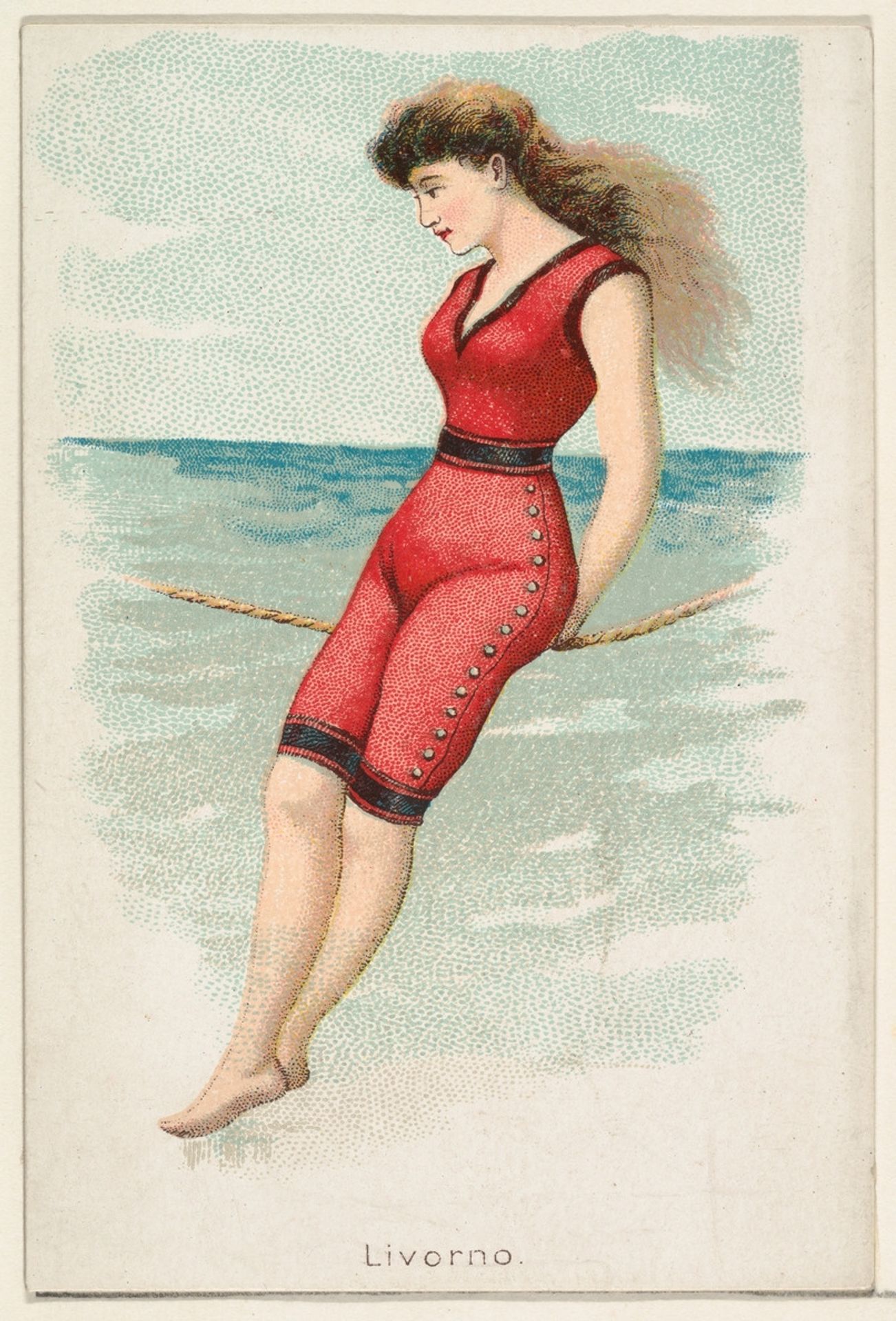 Livorno, from the Beautiful Bathers series (N192) issued by Wm. S. Kimball & Co. by William S. Kimball & Company