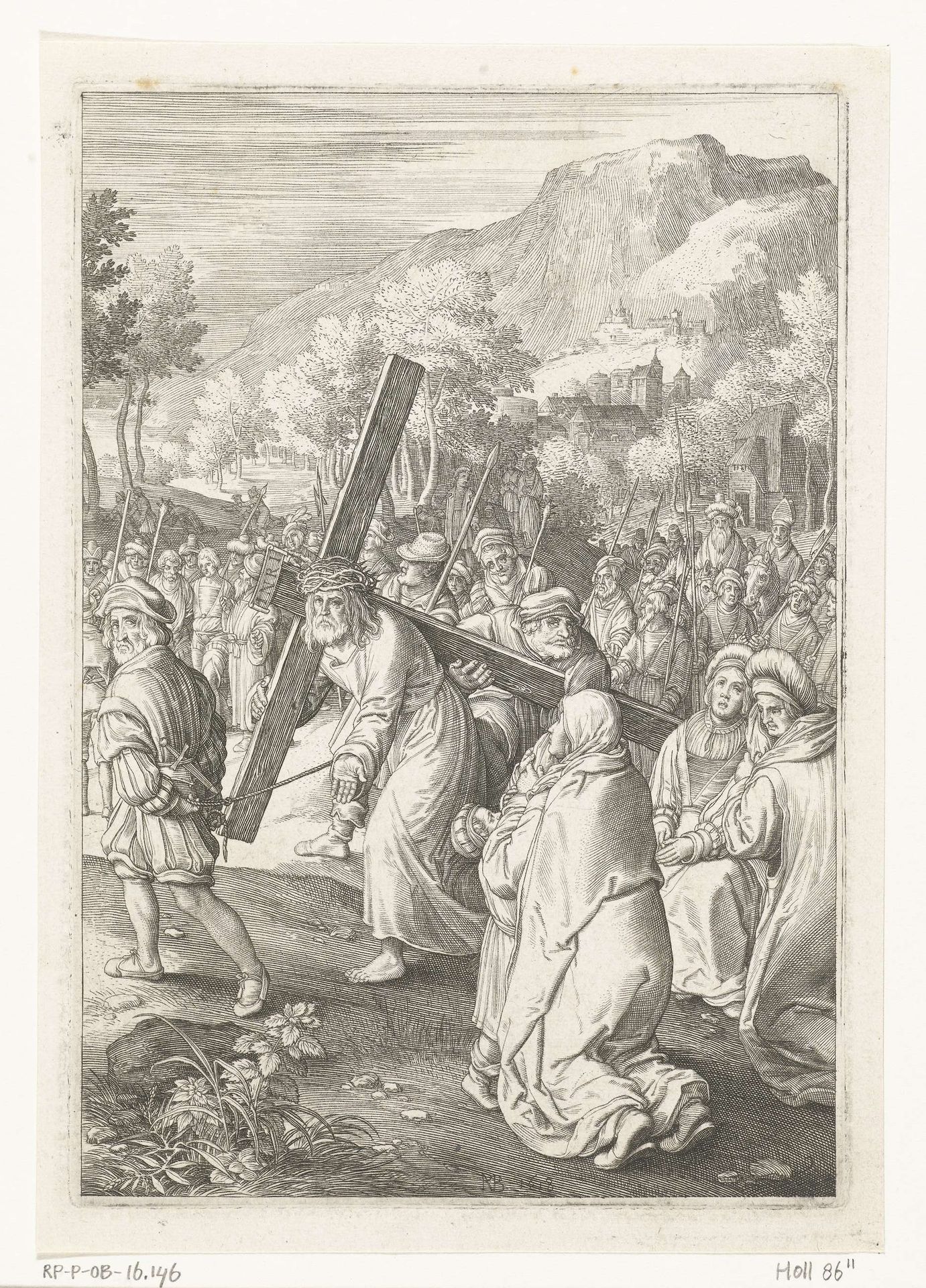 Kruisdraging by Nicolaes de Bruyn