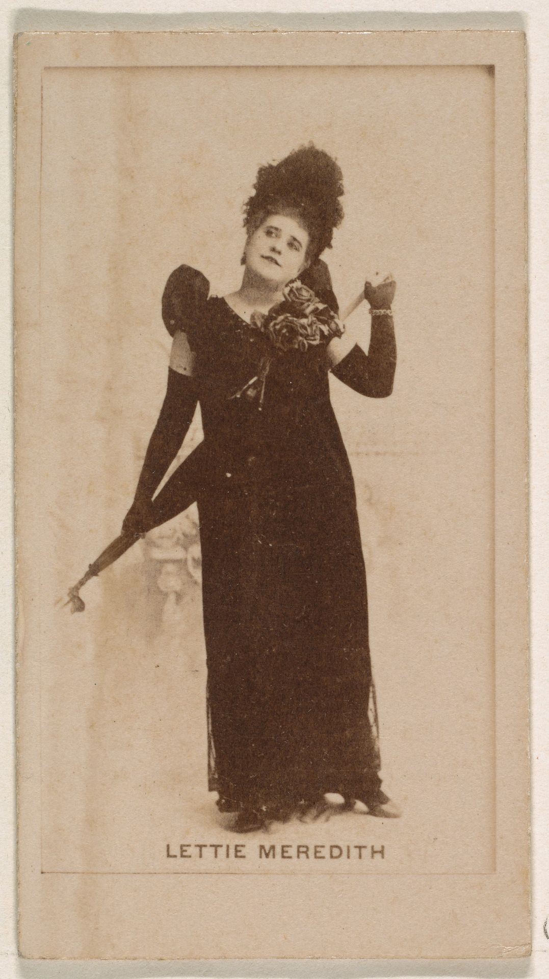 Lettie Meredith, from the Actresses series (N245) issued by Kinney Brothers to promote Sweet Caporal Cigarettes by Kinney Brothers Tobacco Company