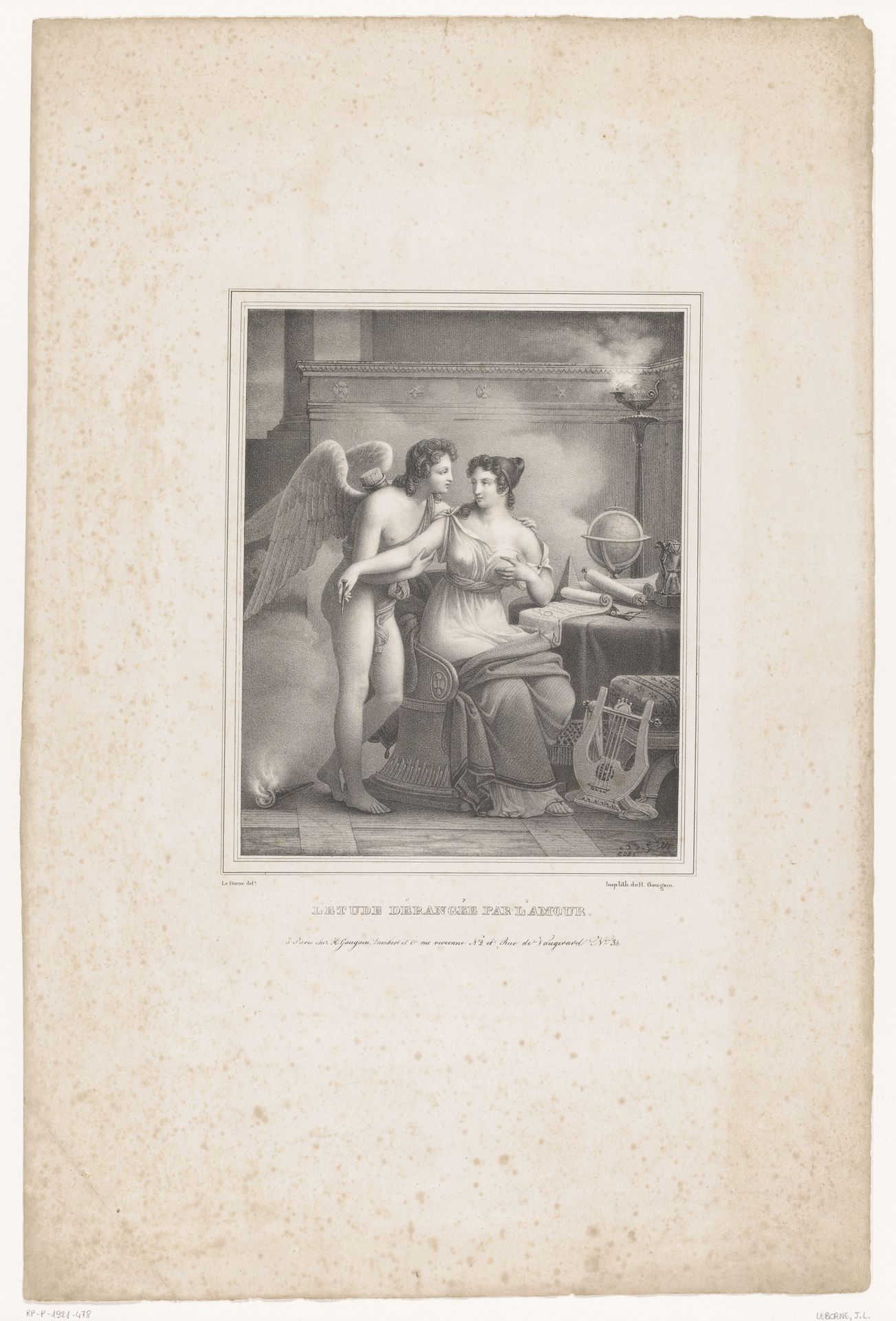 Studie gestoord door de liefde by Joseph Louis Leborne