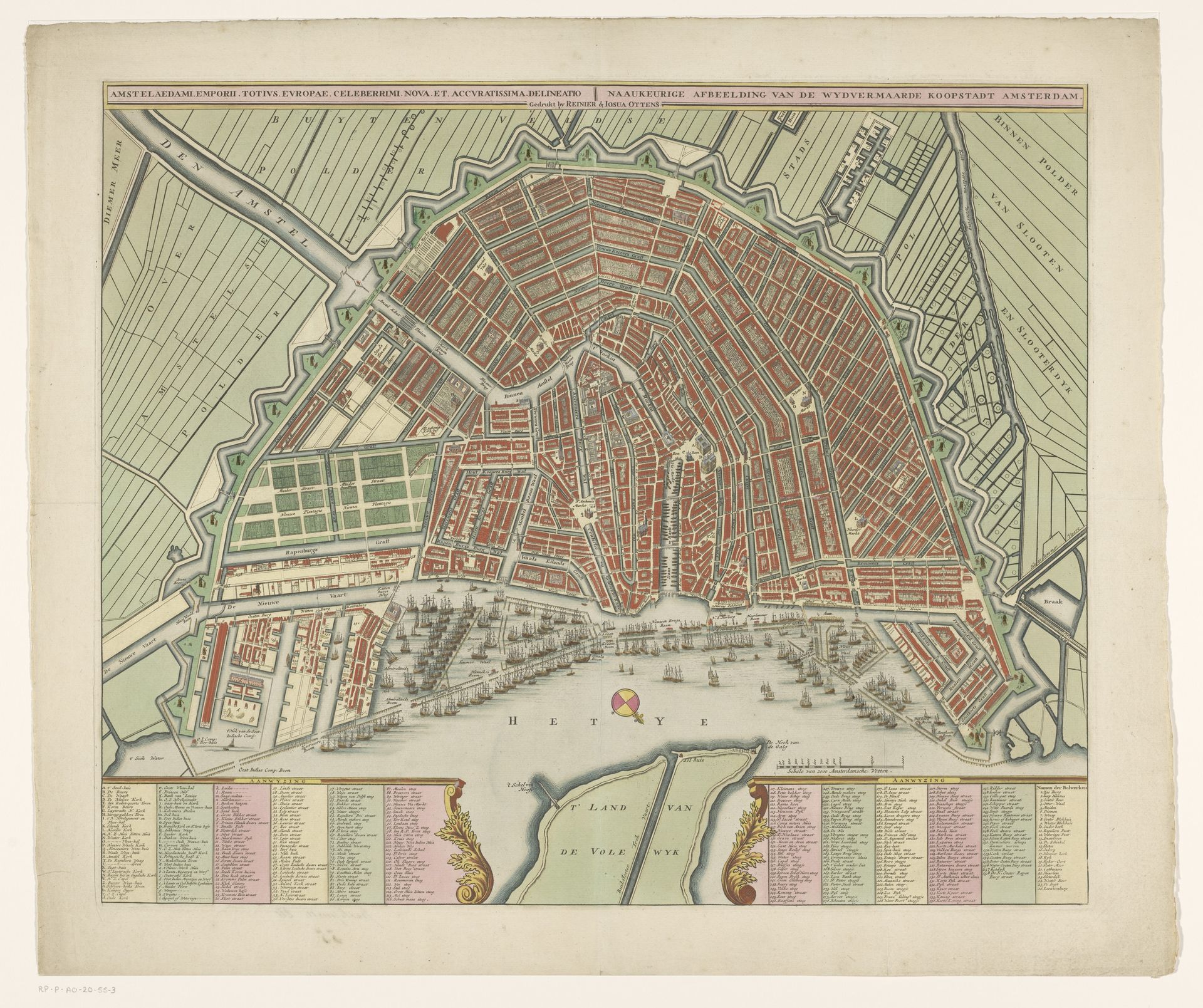 Plattegrond van Amsterdam by Anonymous