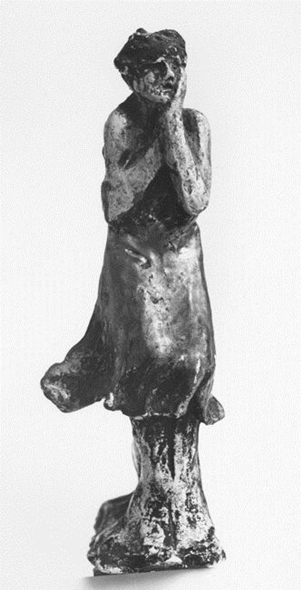 Girl getting cold by Nikolaos Gyzis