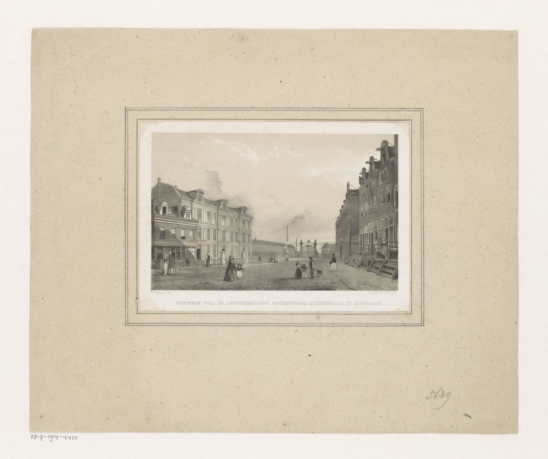 Oostenburgermiddenstraat in Amsterdam by Willem Hekking jr.