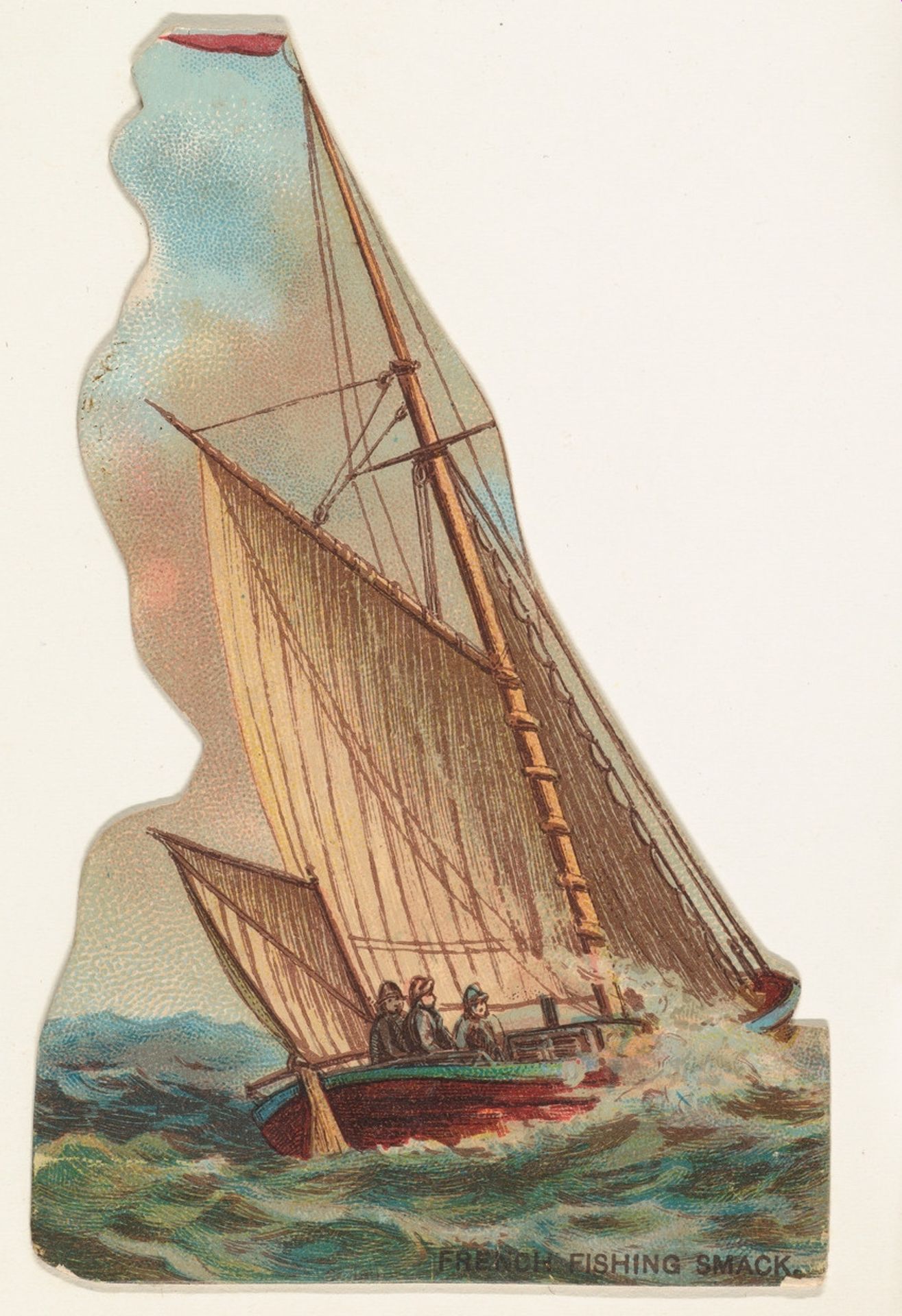 French Fishing Smack, from the Types of Vessels series (N139) issued by Duke Sons & Co. to promote Honest Long Cut Tobacco by W. Duke, Sons & Co.
