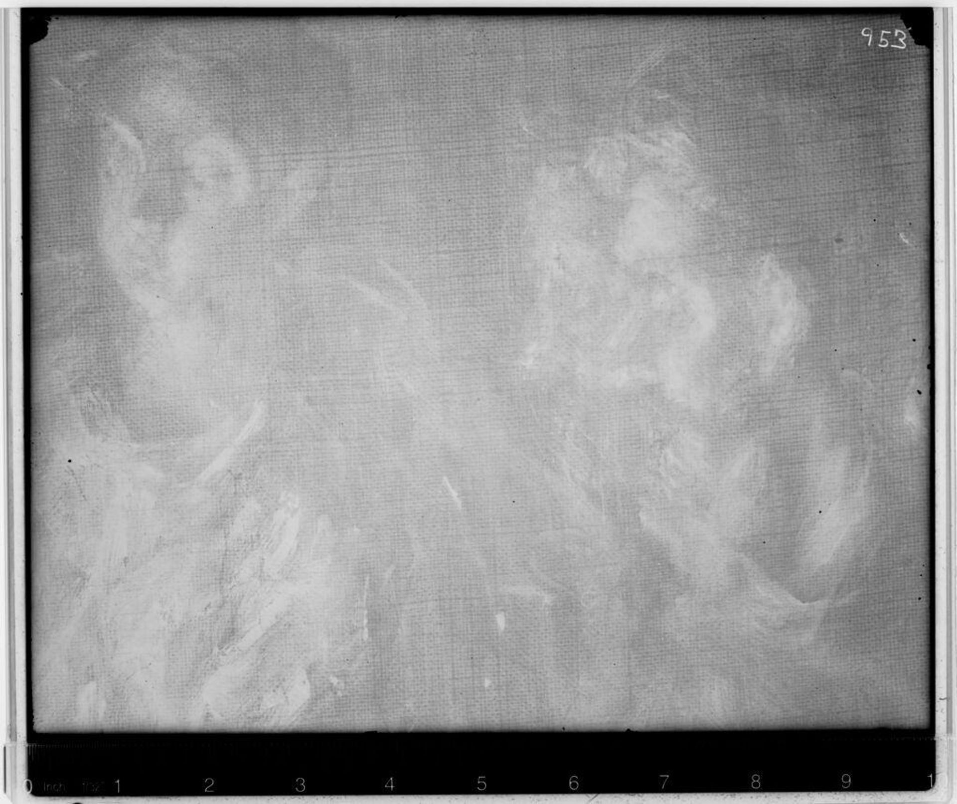 X-radiograph(s) of "Adoration of the Sheperds" by Artist of original: Domenico Theotocopoli, called El Greco