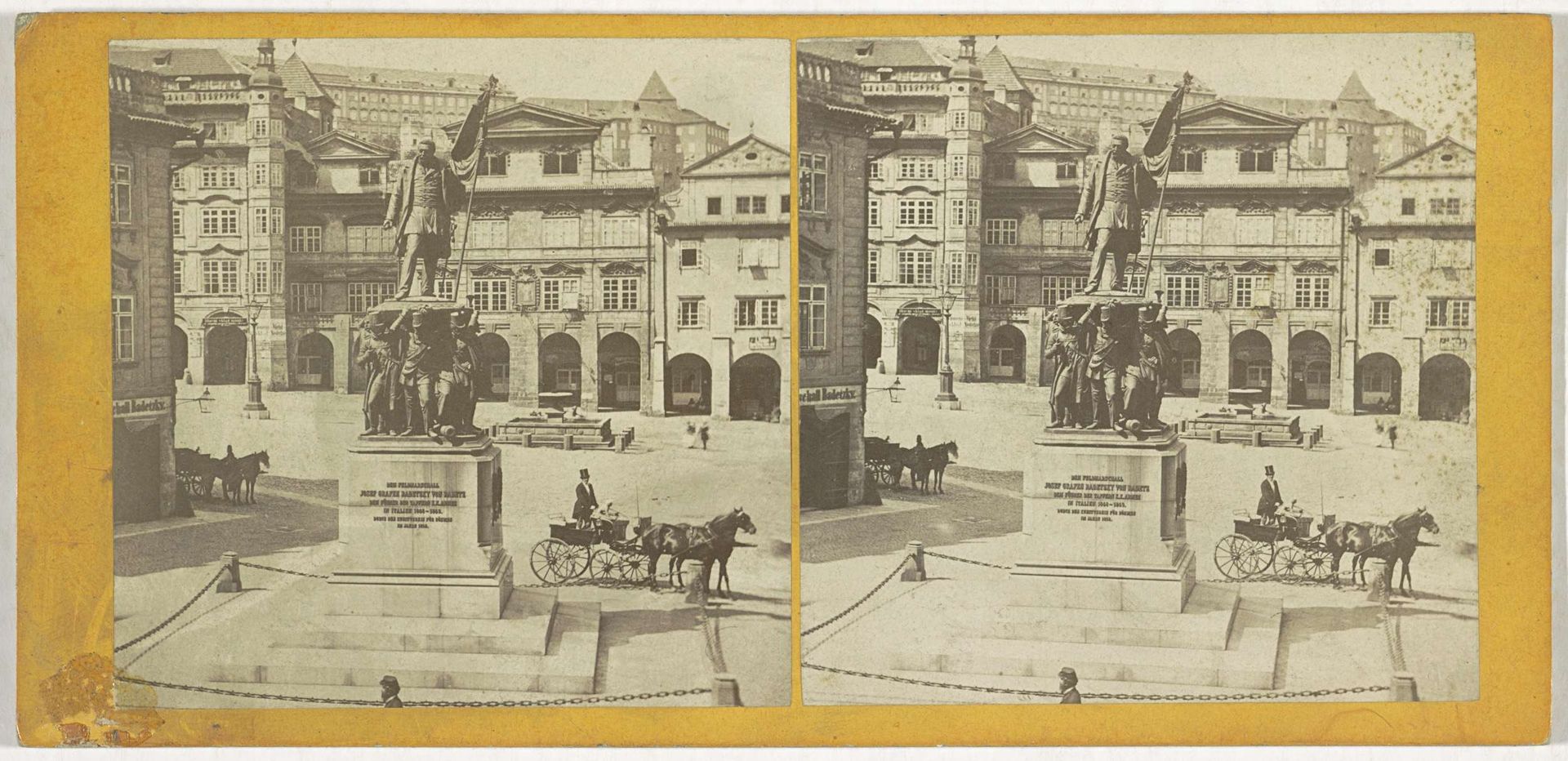 Radetzkymonument op de Malostranské náměstí, Praag by František Fridrich