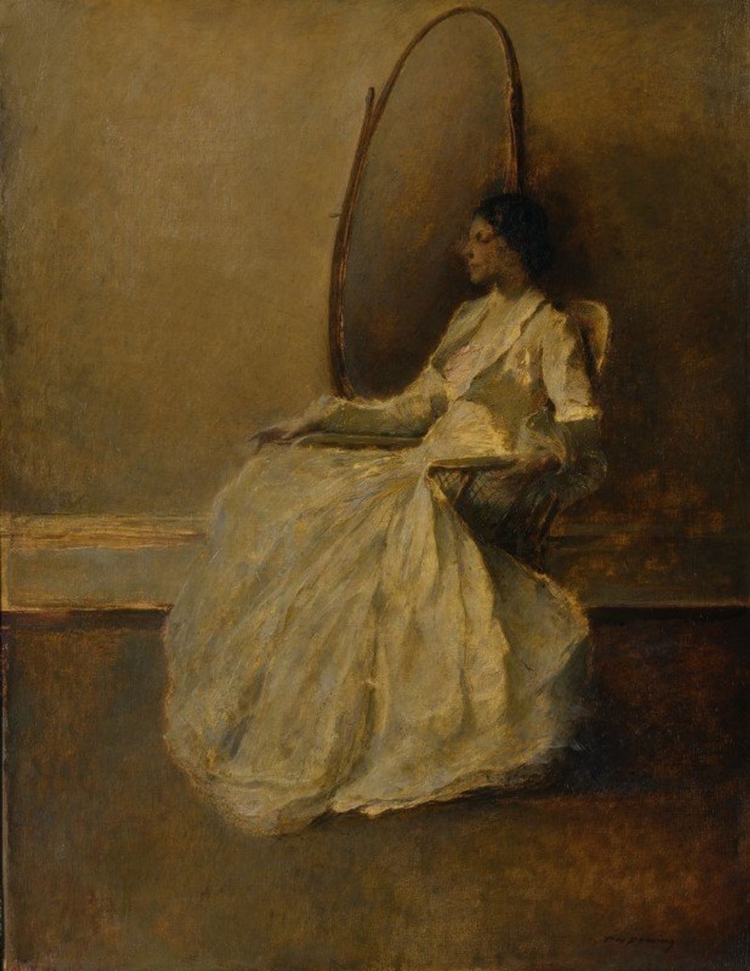 Lady in White by Thomas Wilmer Dewing
