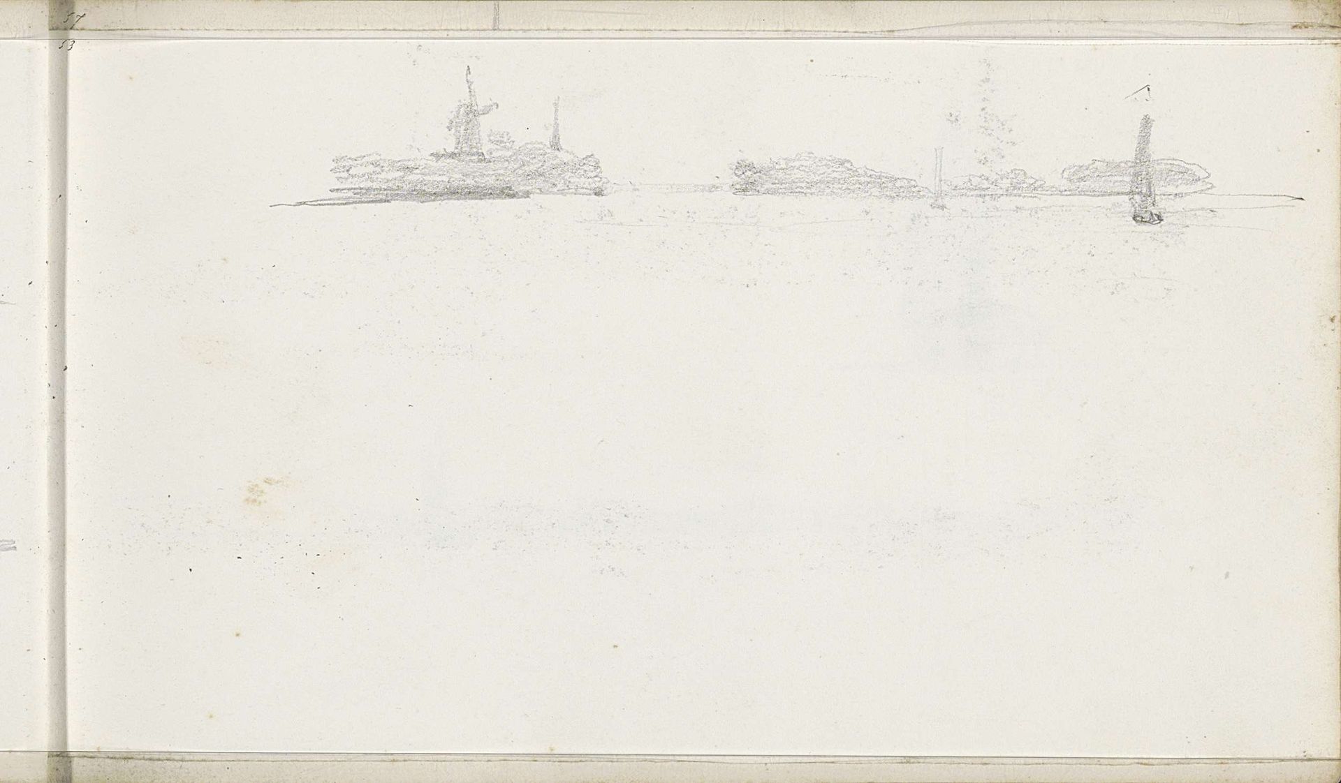 Riviergezichten met molens by Petrus Johannes Schotel