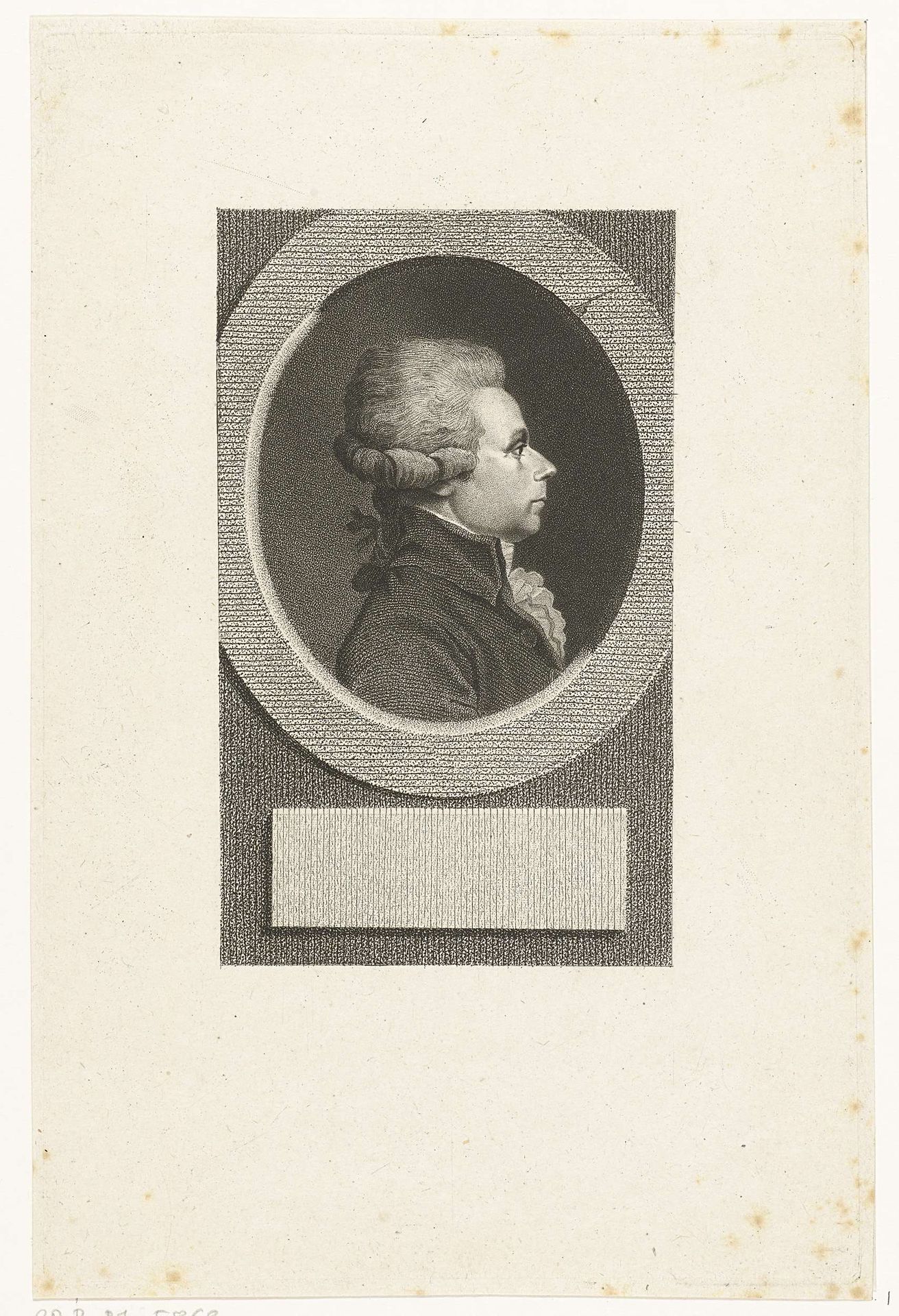Portret van Jacques Guillaume Thouret by Lambertus Antonius Claessens