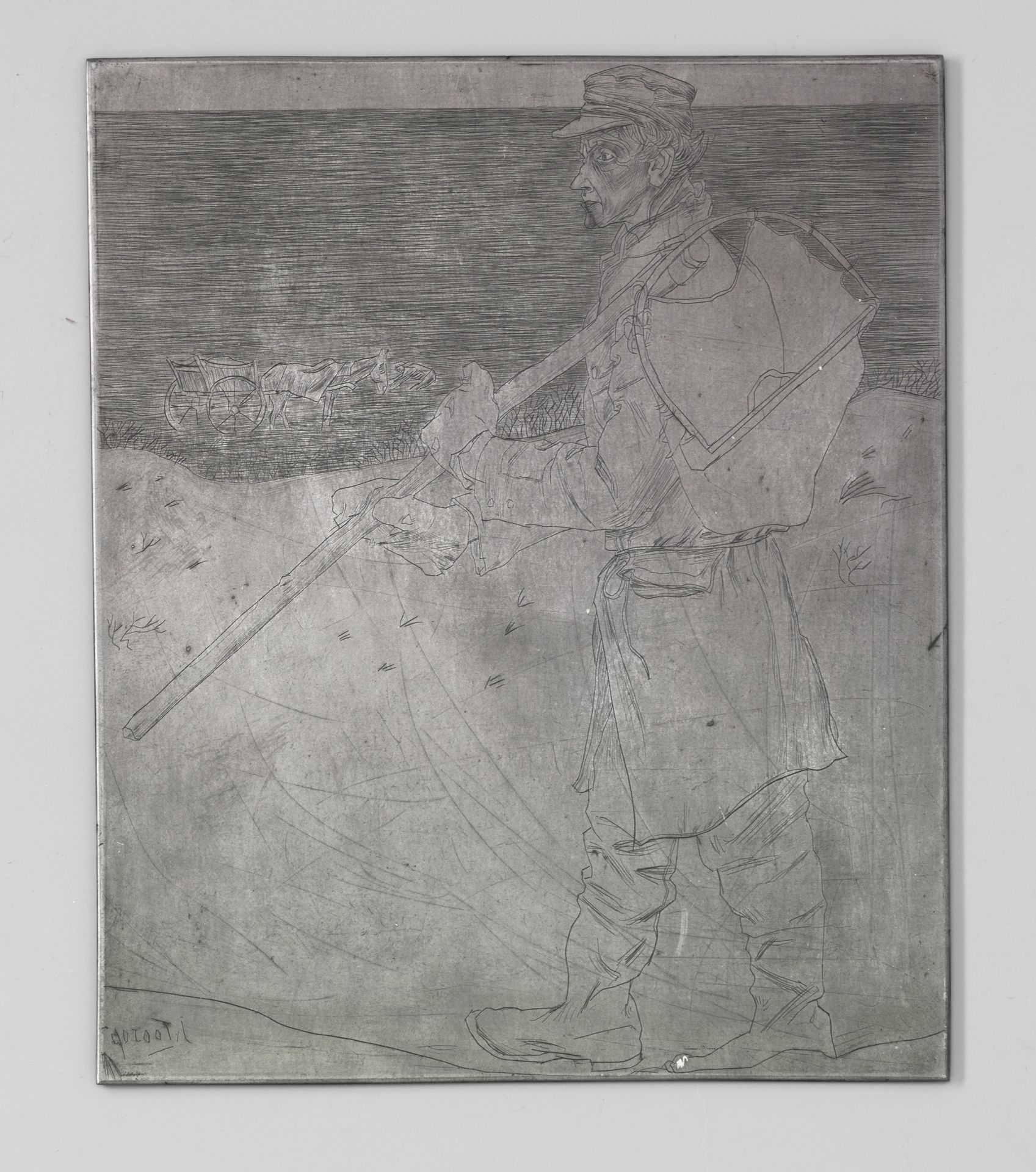 De schelpenvisser by Jan Toorop