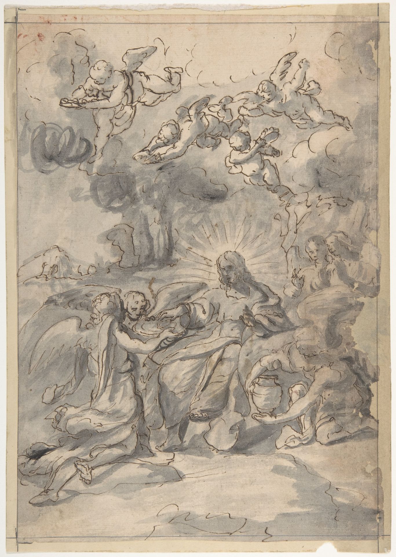 Christ Surrounded by Angels by Anonymous
