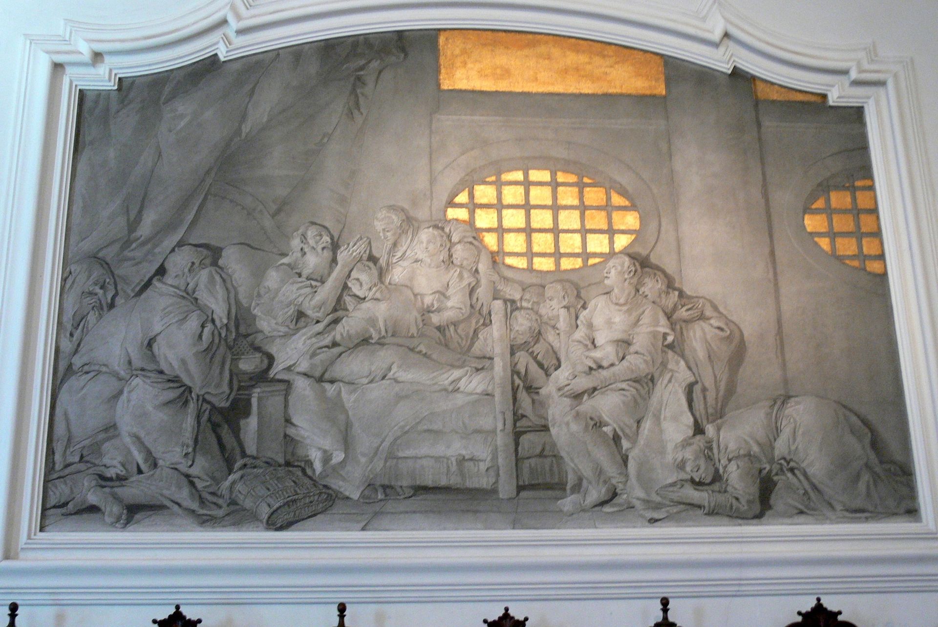 Dying Jacob is blessing his sons by Giovanni Domenico Tiepolo