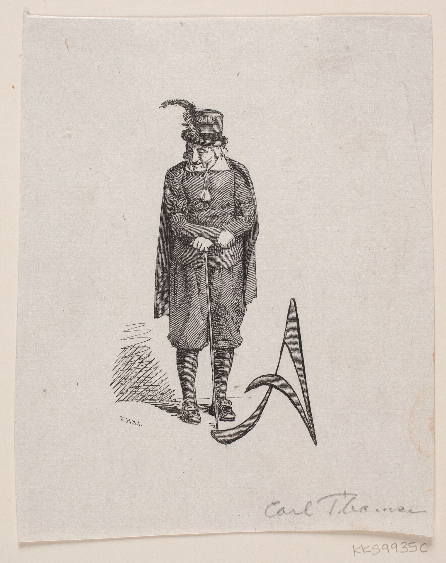 Vignet til Edvard Brandes afhandling om Adolf Rosenkilde by Anonymous